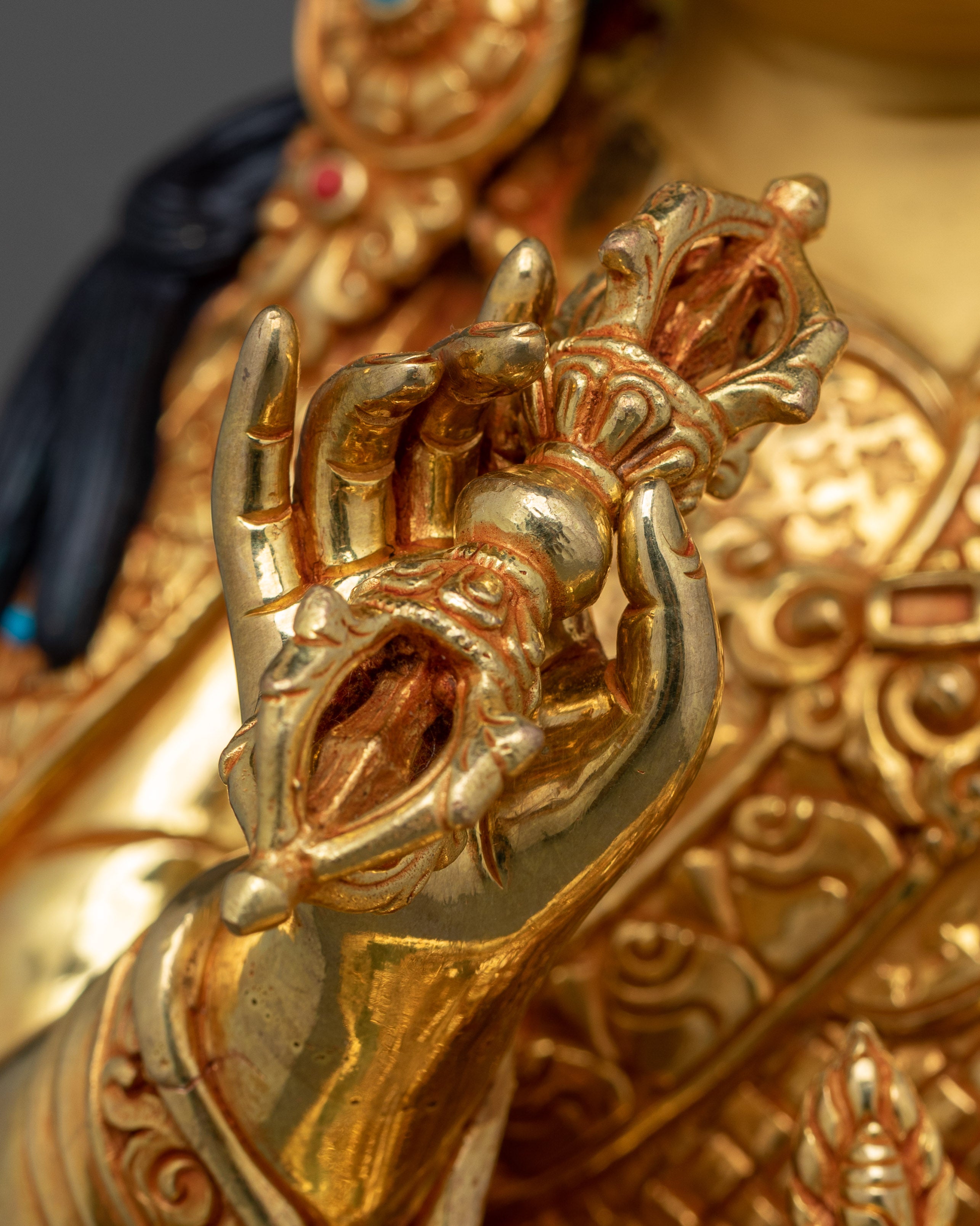 Sacred Representation of Guru Tsokye Dorje Sculpture | Tsokye Dorje with Vajra at Heart