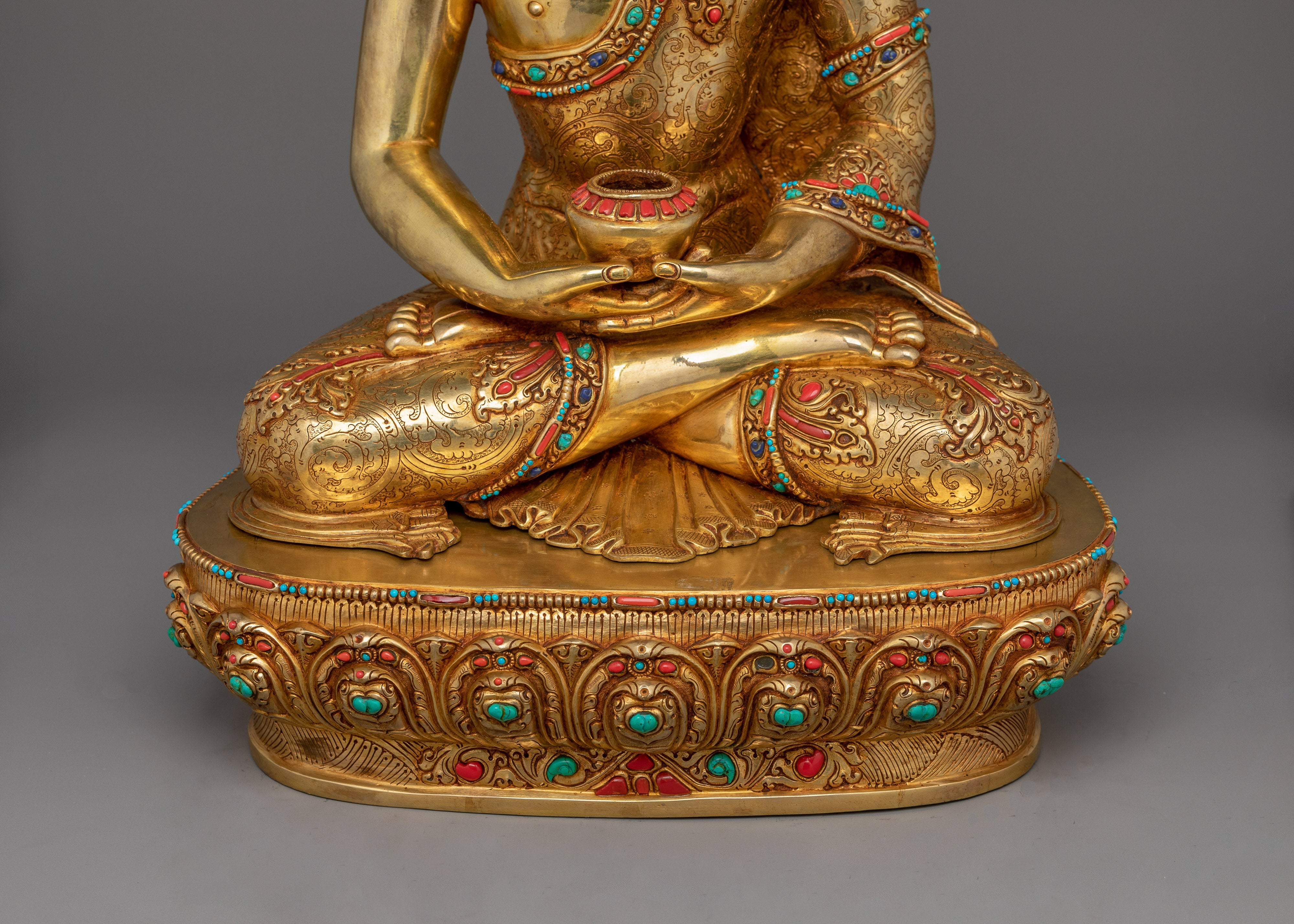 Tibetan Buddhist Amitabha Buddha Statue | Pure Land Dharma Buddha