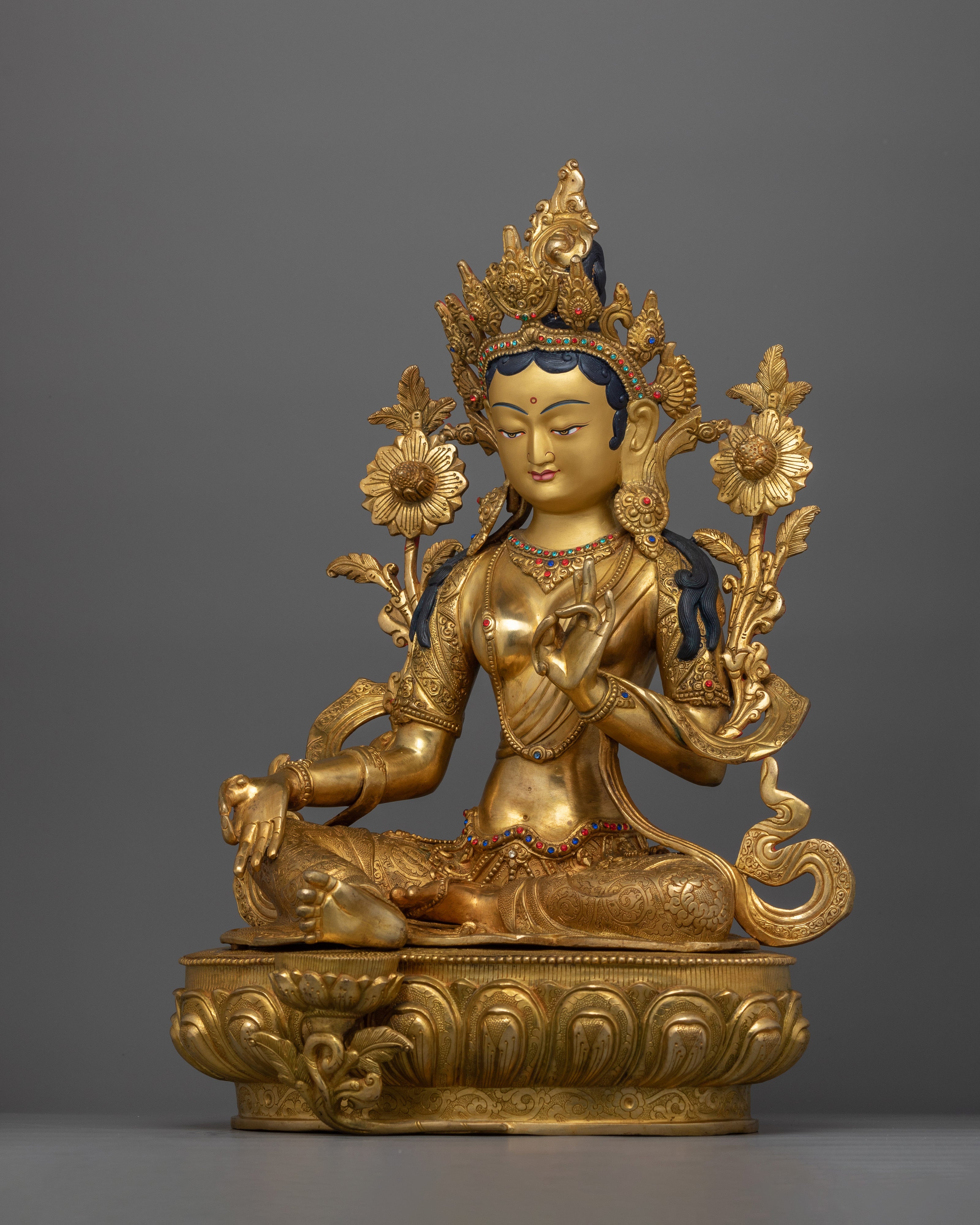 Lord Syamatara Statue (Green Tara) | The Embodiment of Compassion