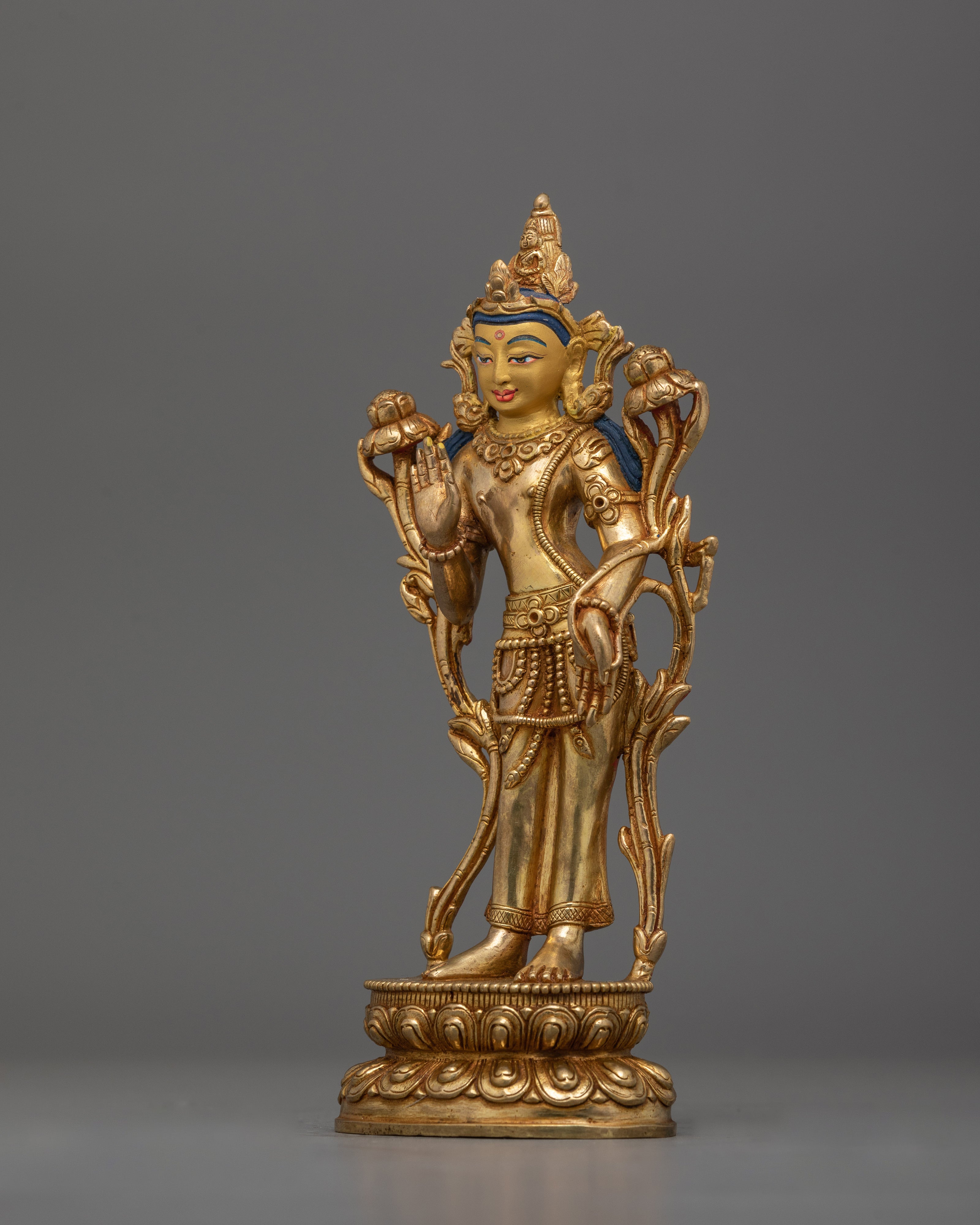 The Principle Patron Deity of Tibet Avalokiteshvara Statue | The Essence of Selfless Compassion
