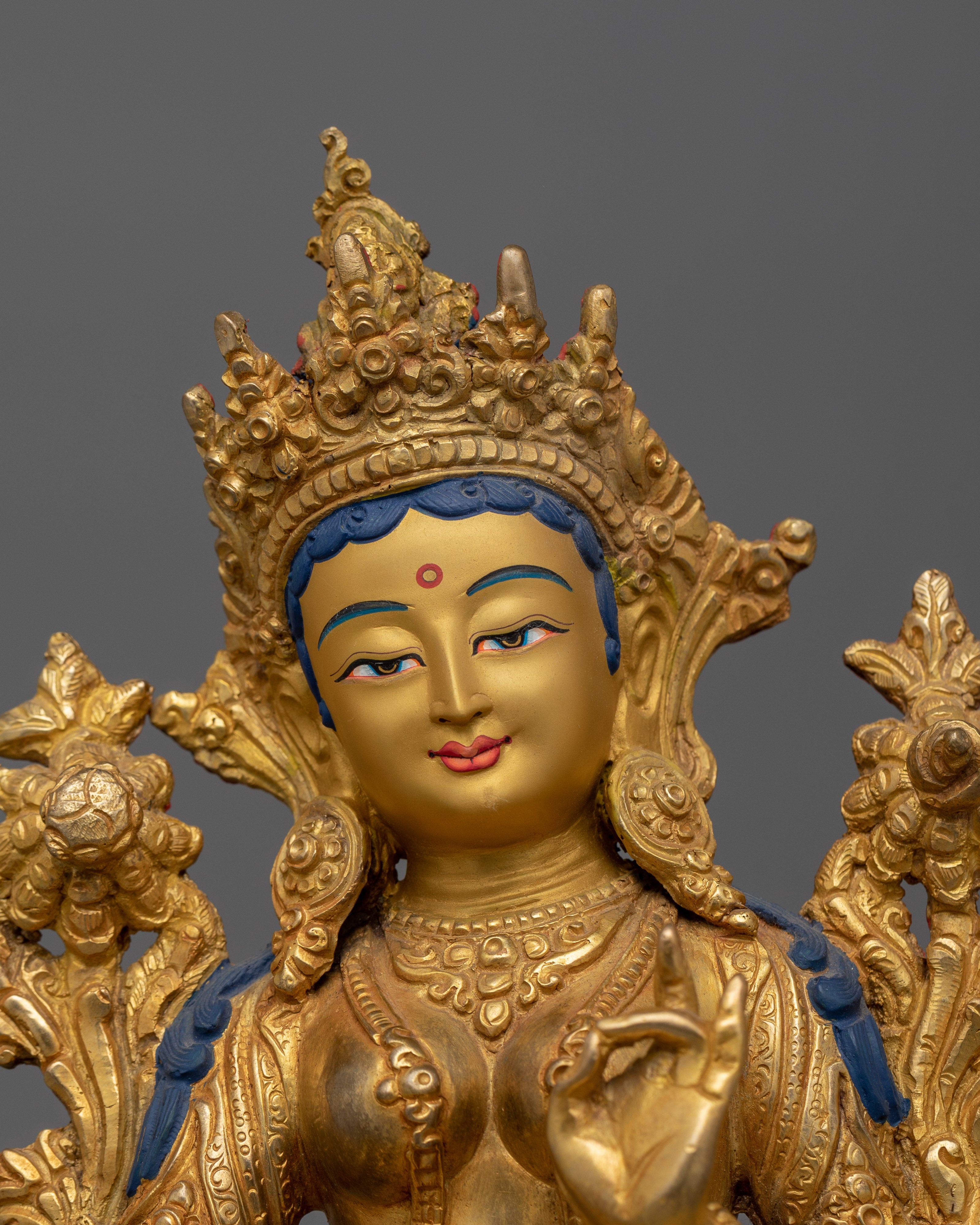 Boddhisattva Green Tara Compassion Goddess | Traditional Himalayan Artwork