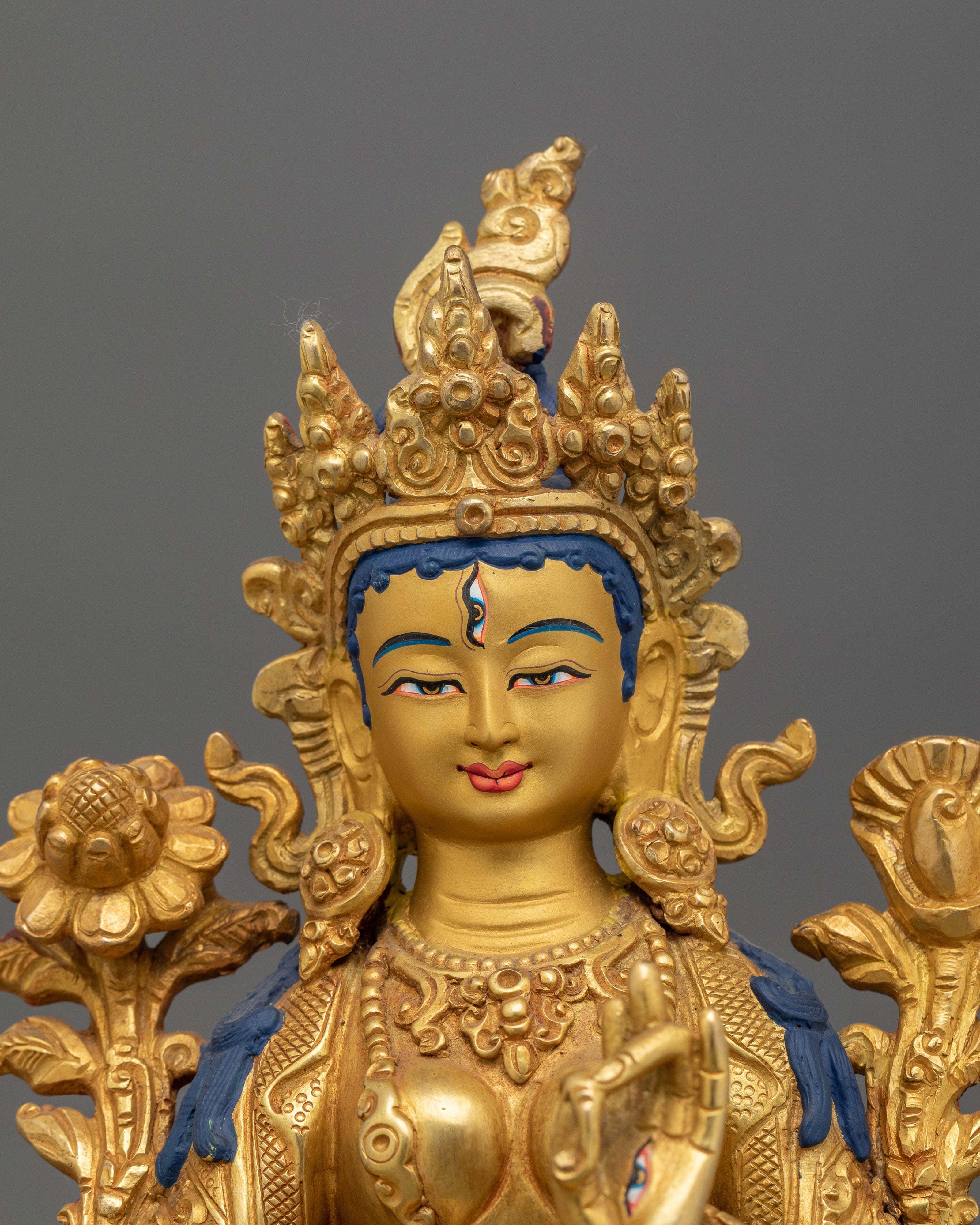 Tibetan Buddhism White Tara Goddess Buddhist Statue | Sacred Icon for Wisdom, and Peace