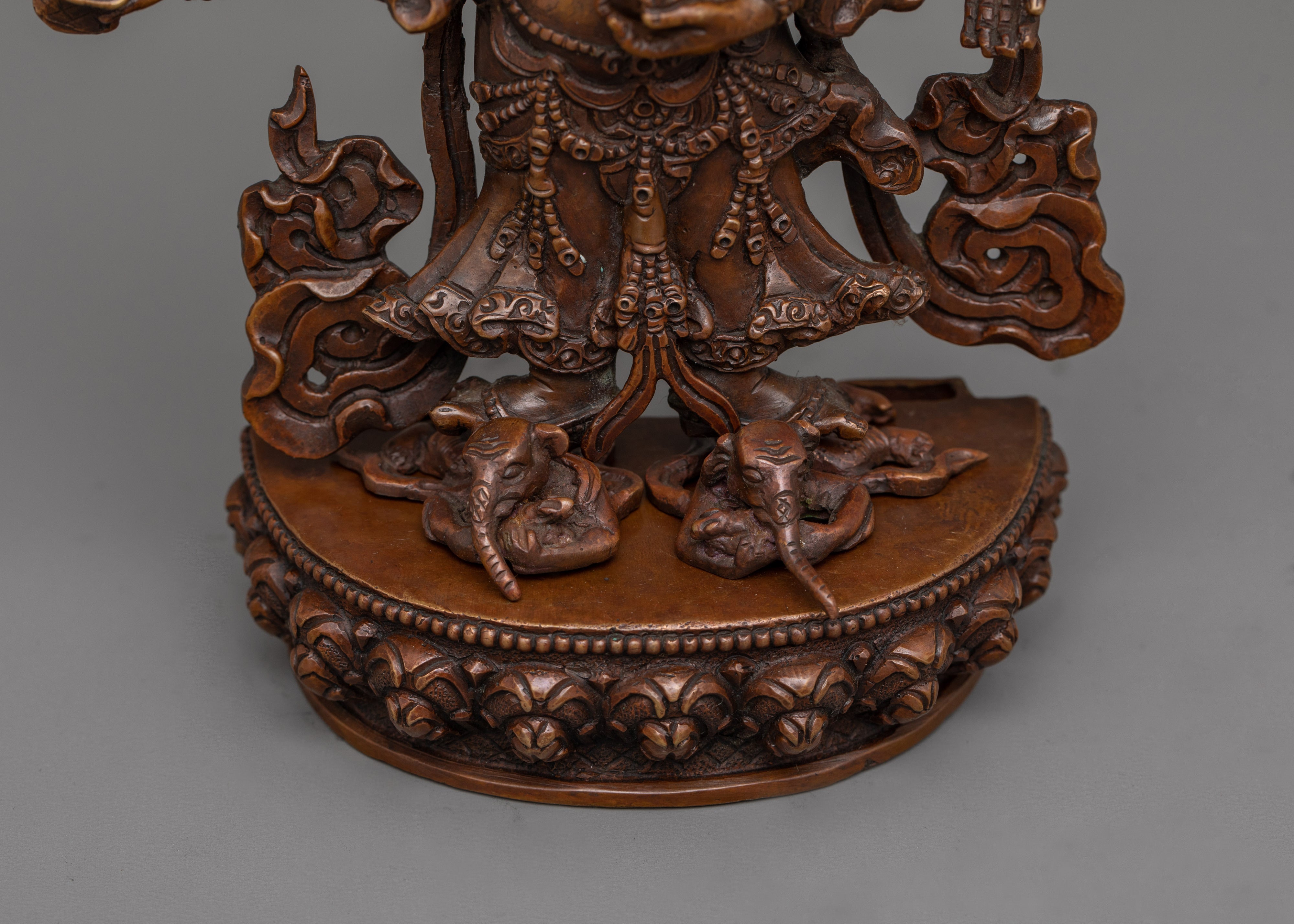 The Tibetan White Mahakala Sculpture | Embodying Compassion and Powerful Protection
