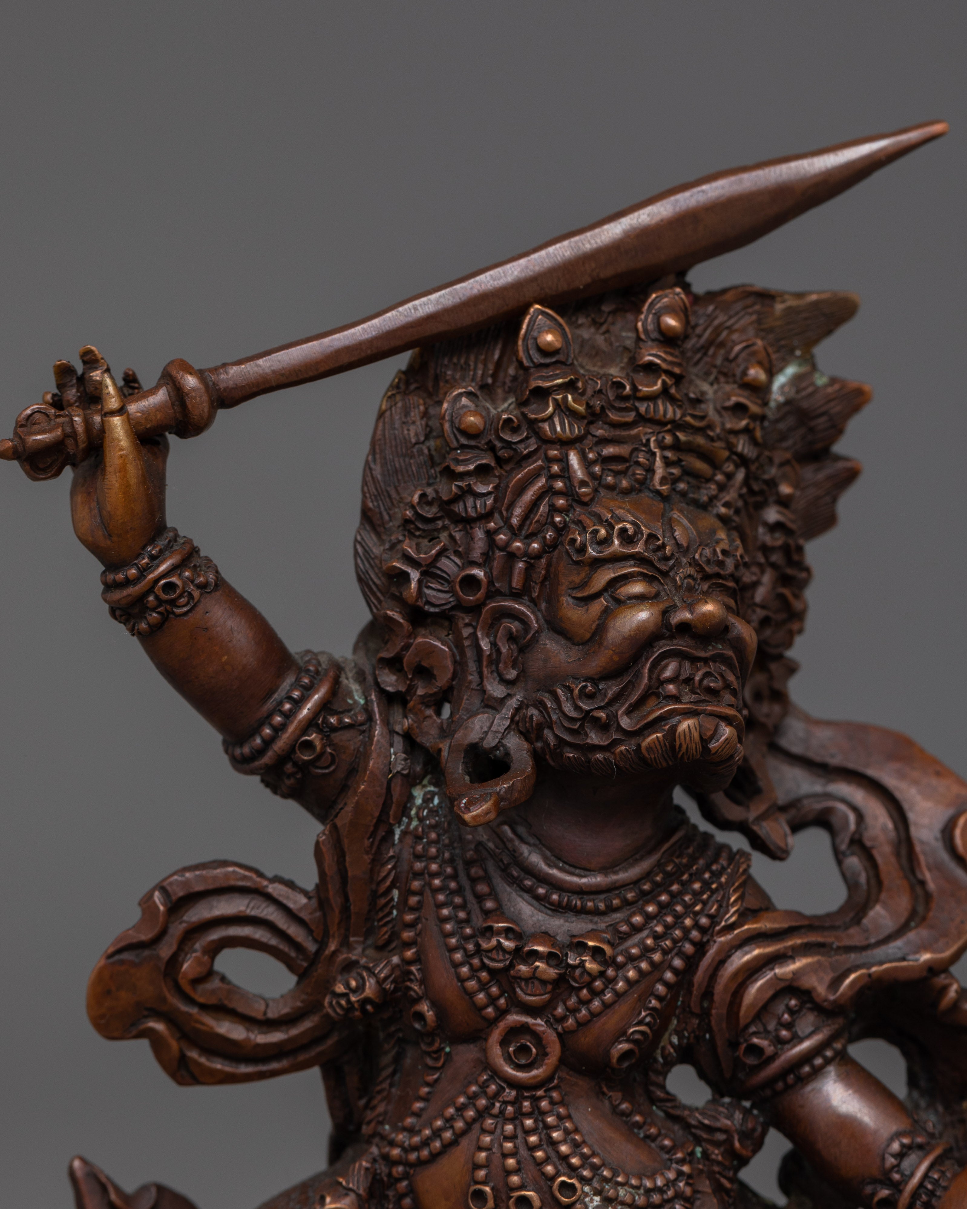 Kargapanni Buddhist Guardian Deity Figurine | Tibetan Buddhist Spiritual Deity