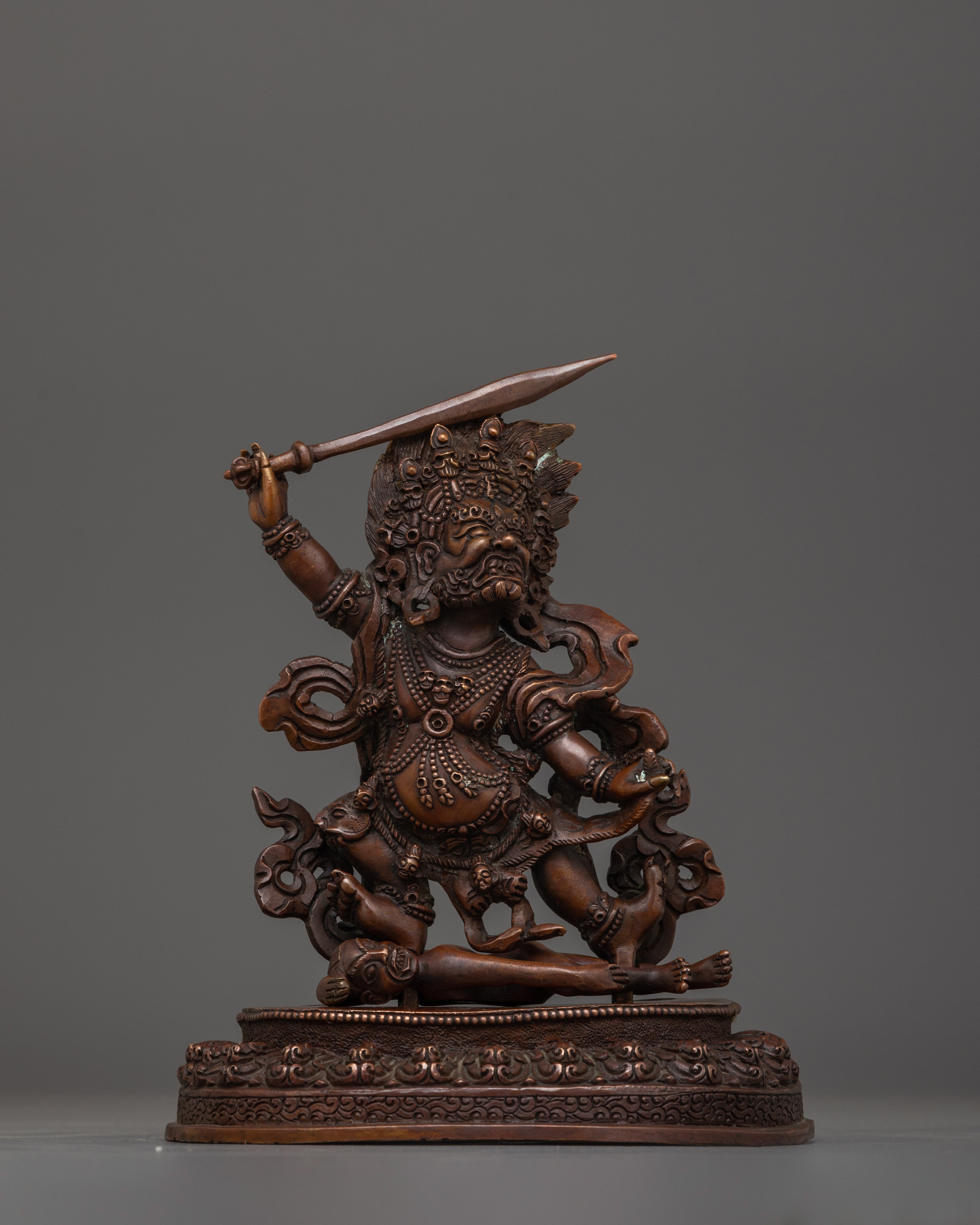 Kargapanni Buddhist Guardian Deity Figurine | Tibetan Buddhist Spiritual Deity