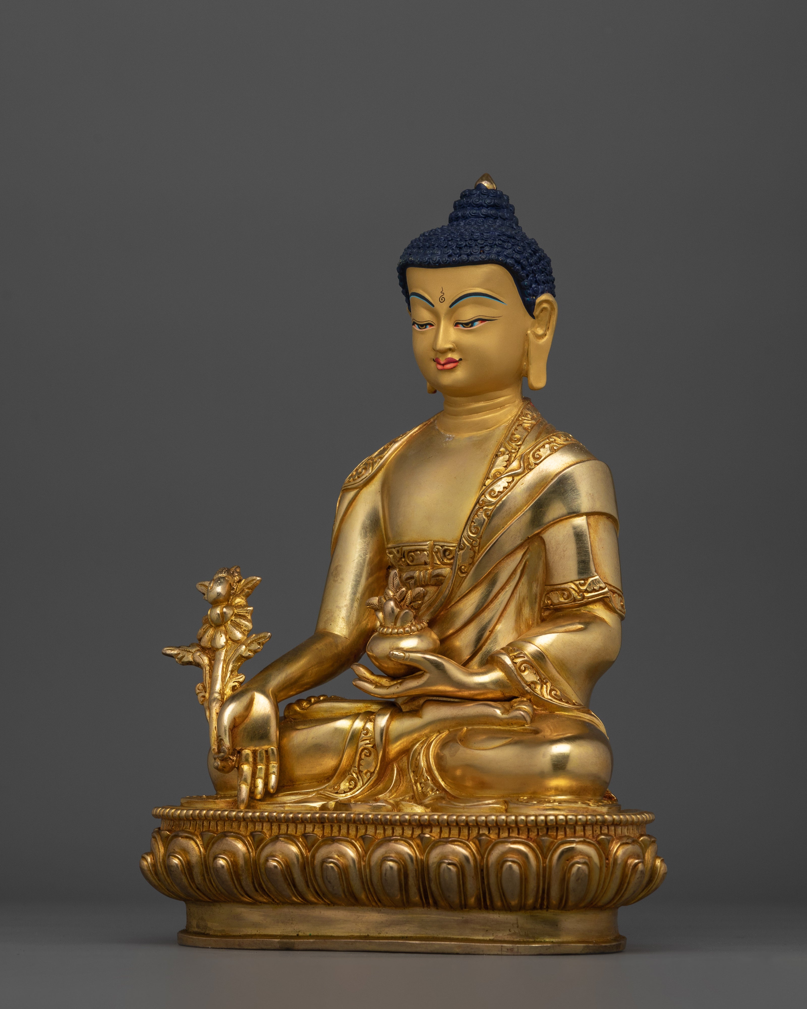 Statue of Vaidurya Prabha Raja (Medicine Buddha) | Symbolizes His Ability To Heal and Remove Obstacles