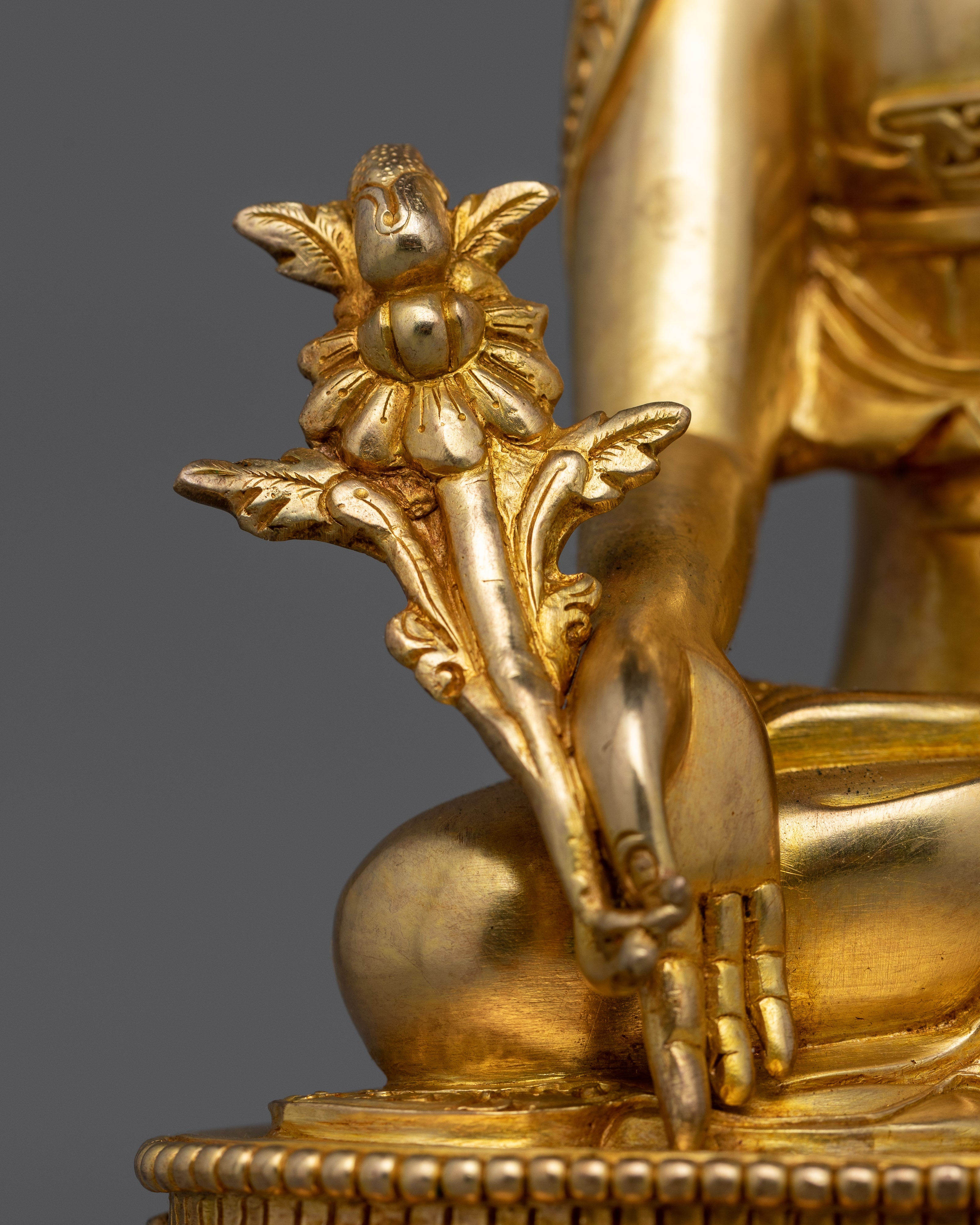 Statue of Vaidurya Prabha Raja (Medicine Buddha) | Symbolizes His Ability To Heal and Remove Obstacles