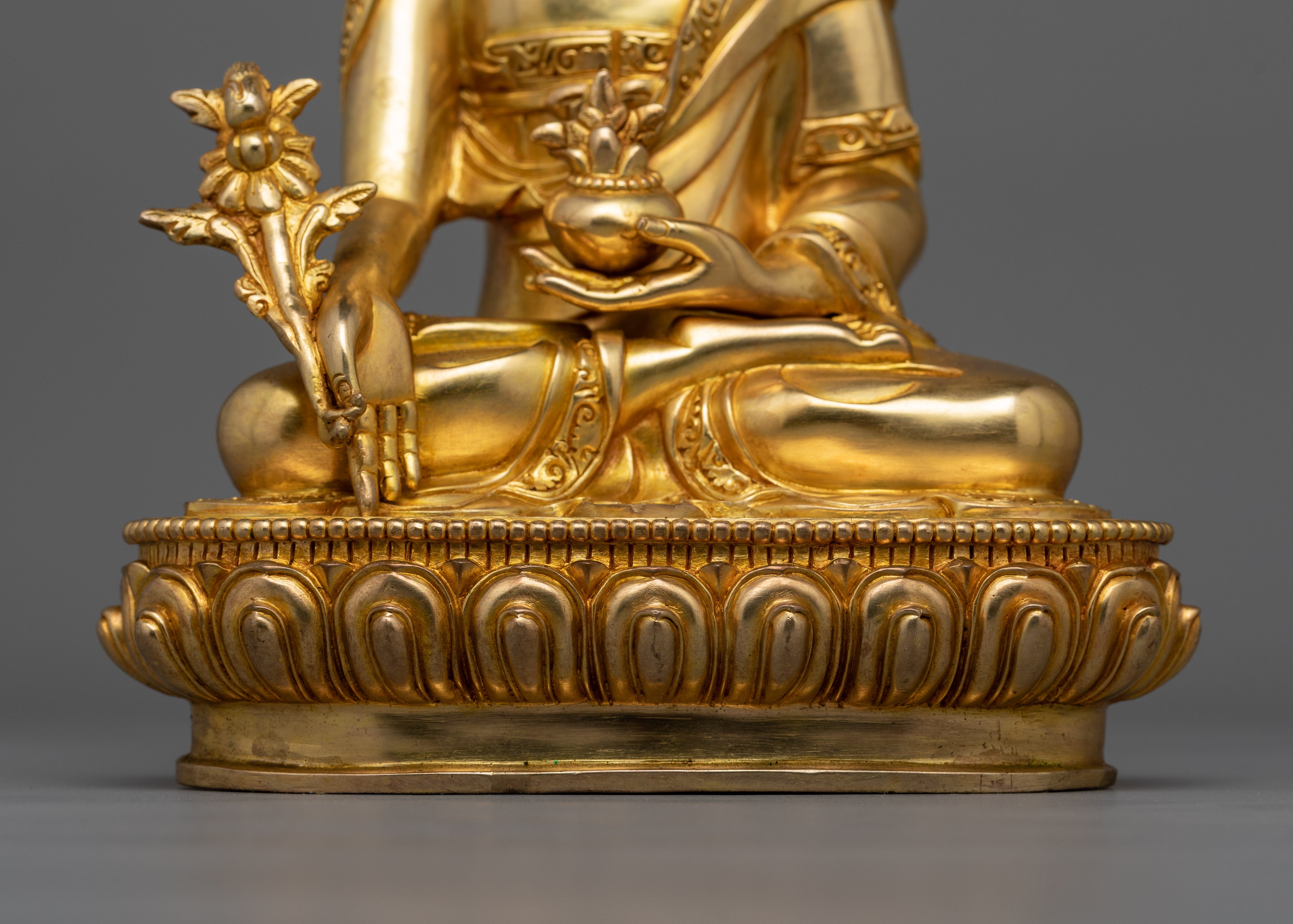 Statue of Vaidurya Prabha Raja (Medicine Buddha) | Symbolizes His Ability To Heal and Remove Obstacles