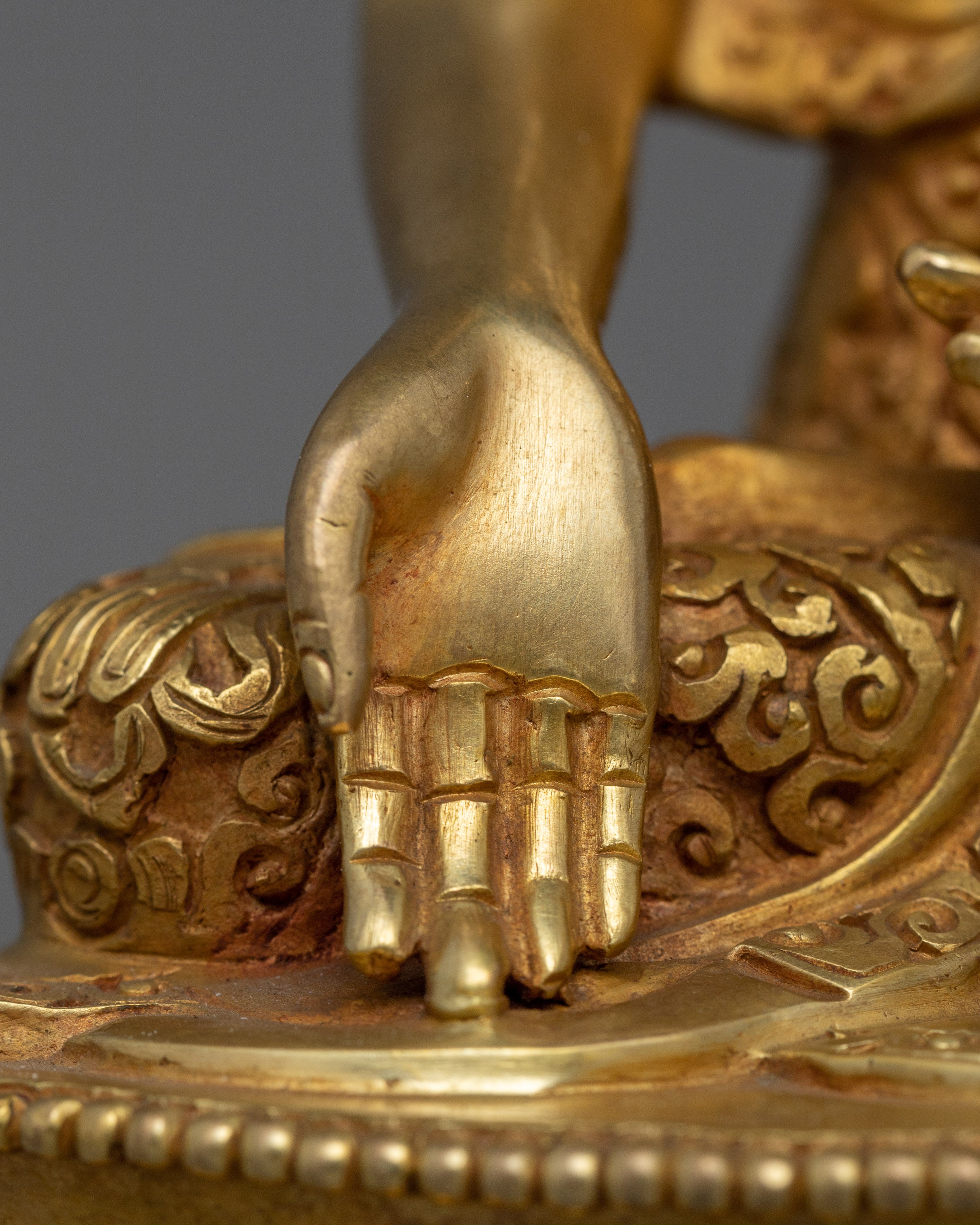 The Sacred Five Dhyani Buddha Set Statue | 24K Gold Gilded Tibetan Copper Statues
