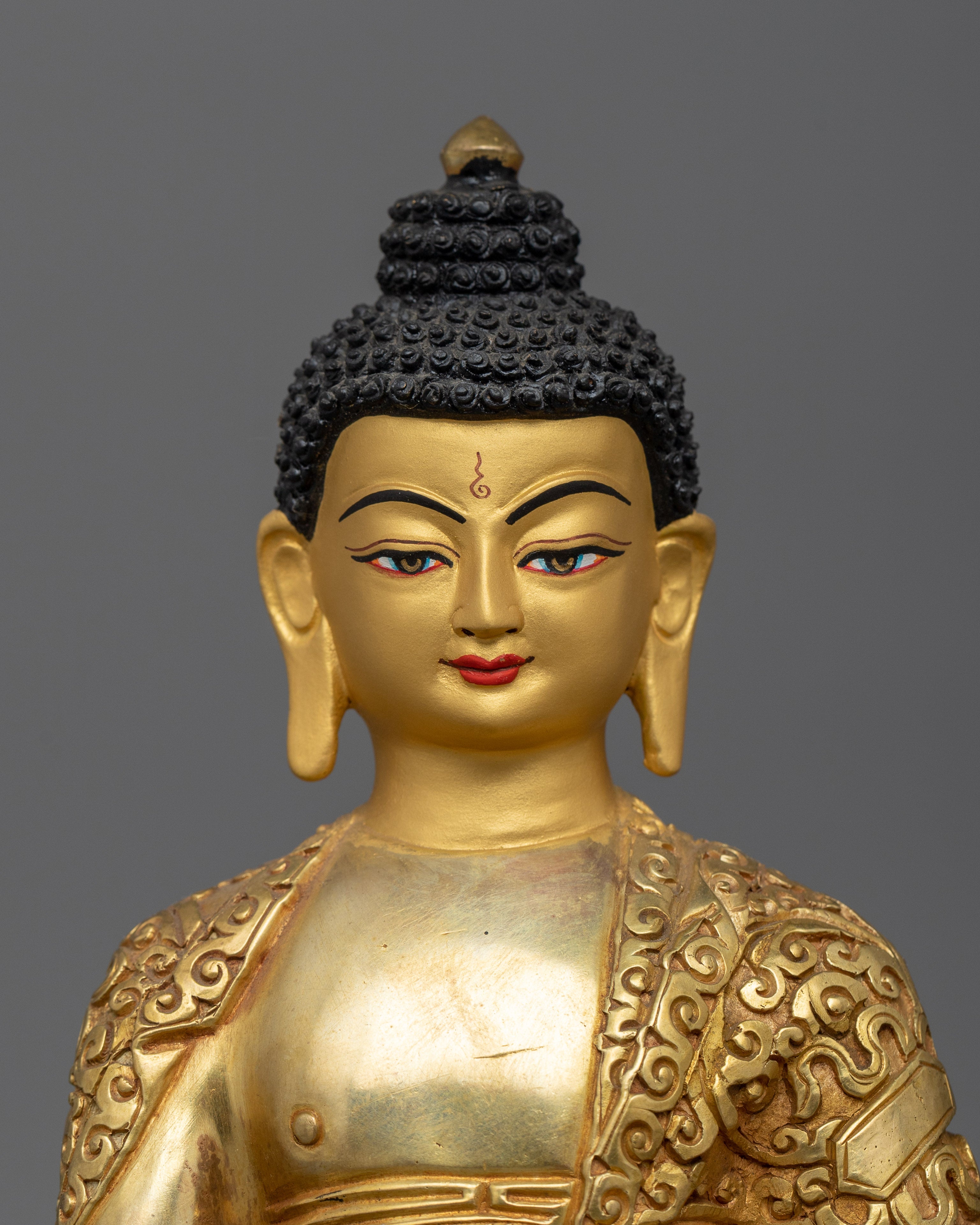 The Sacred Five Dhyani Buddha Set Statue | 24K Gold Gilded Tibetan Copper Statues