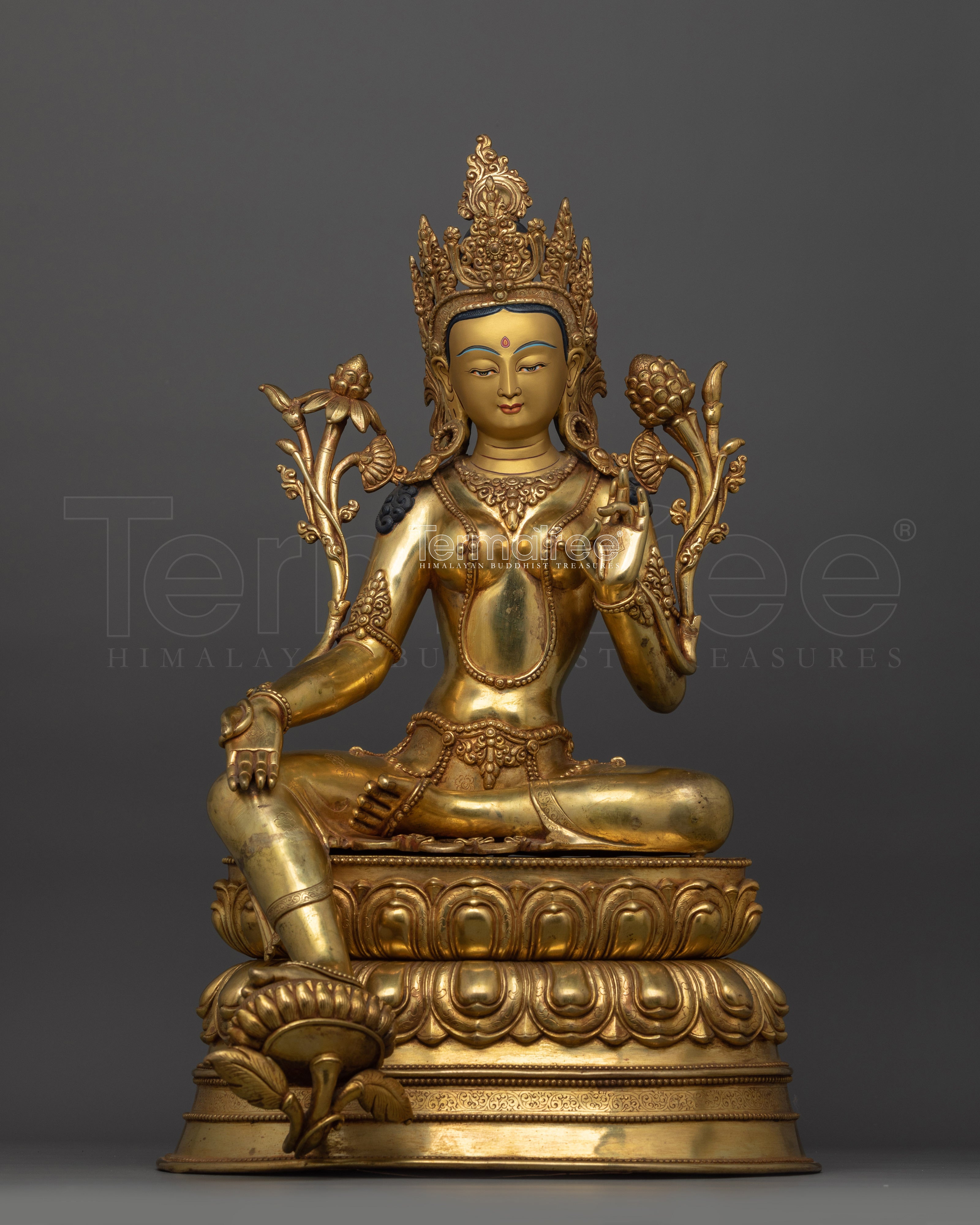 Statue of Protector Deity Jetsun Dolma (Green Tara) | Mother of All Buddhas