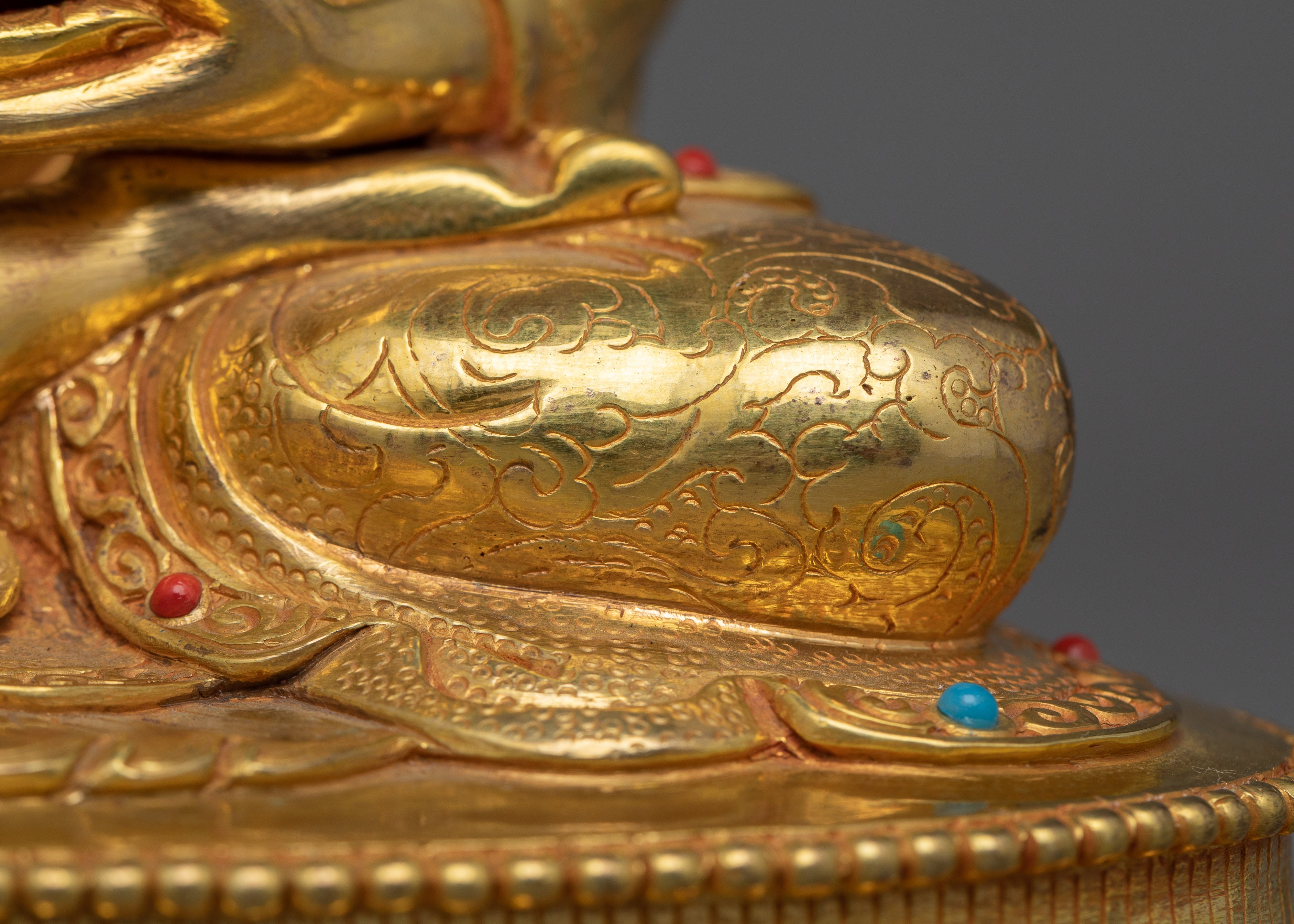 24K Gold Gilded Handmade Three Buddha Statue Set | Symbolizing  Harmony, Enlightenment, and Healing