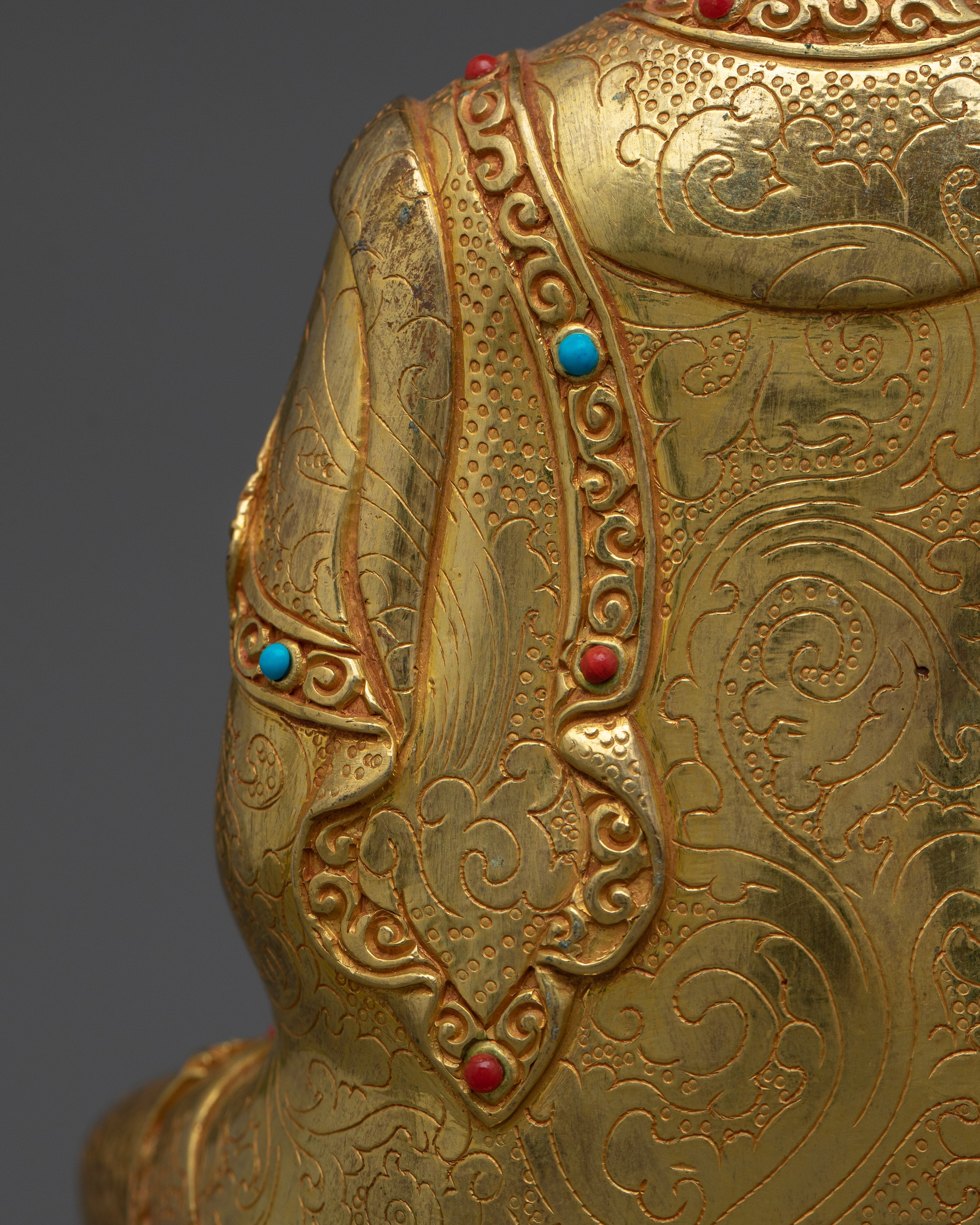24K Gold Gilded Handmade Three Buddha Statue Set | Symbolizing  Harmony, Enlightenment, and Healing