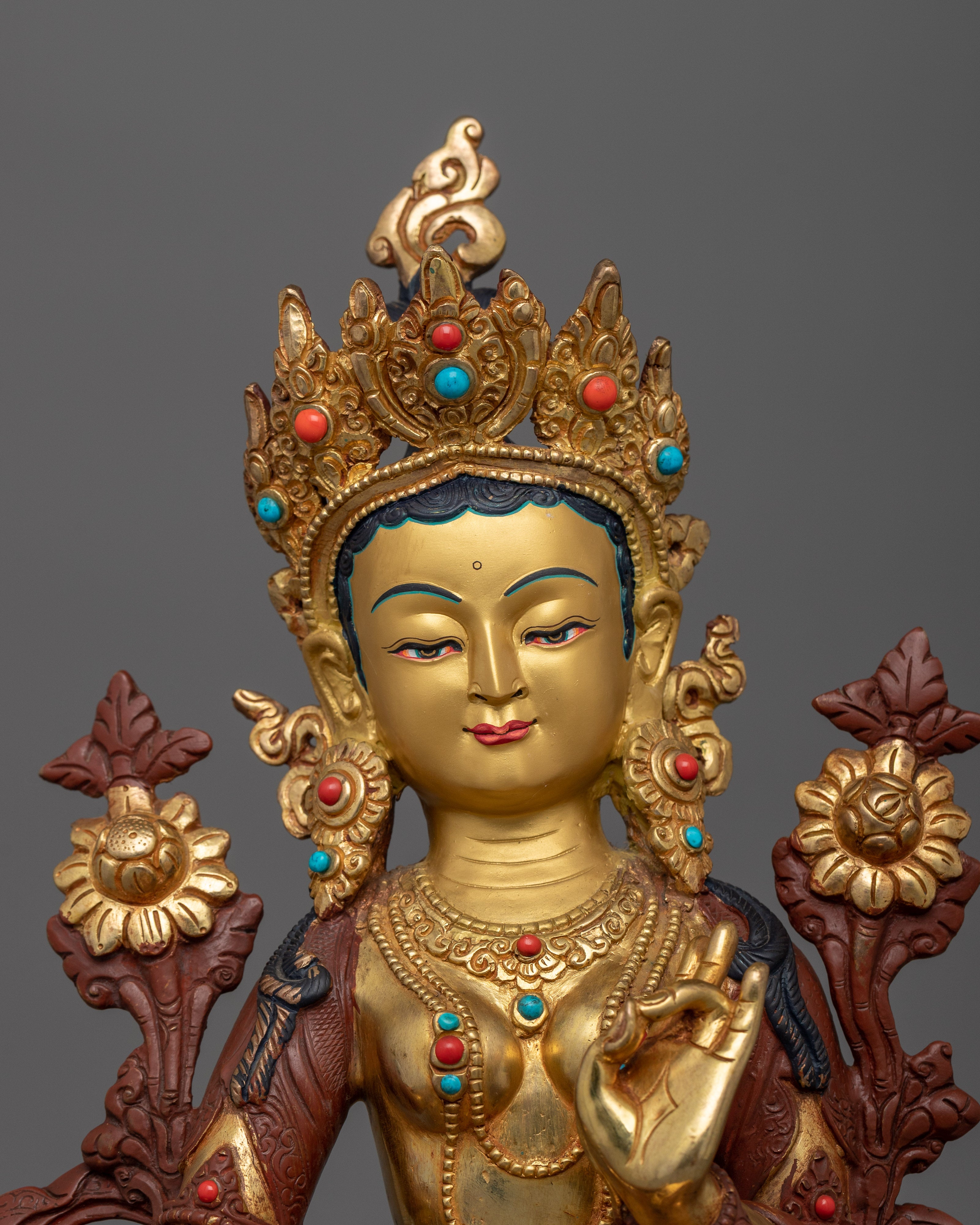 Compassionate Goddess Syamatara Figurine | Mother of All Buddha