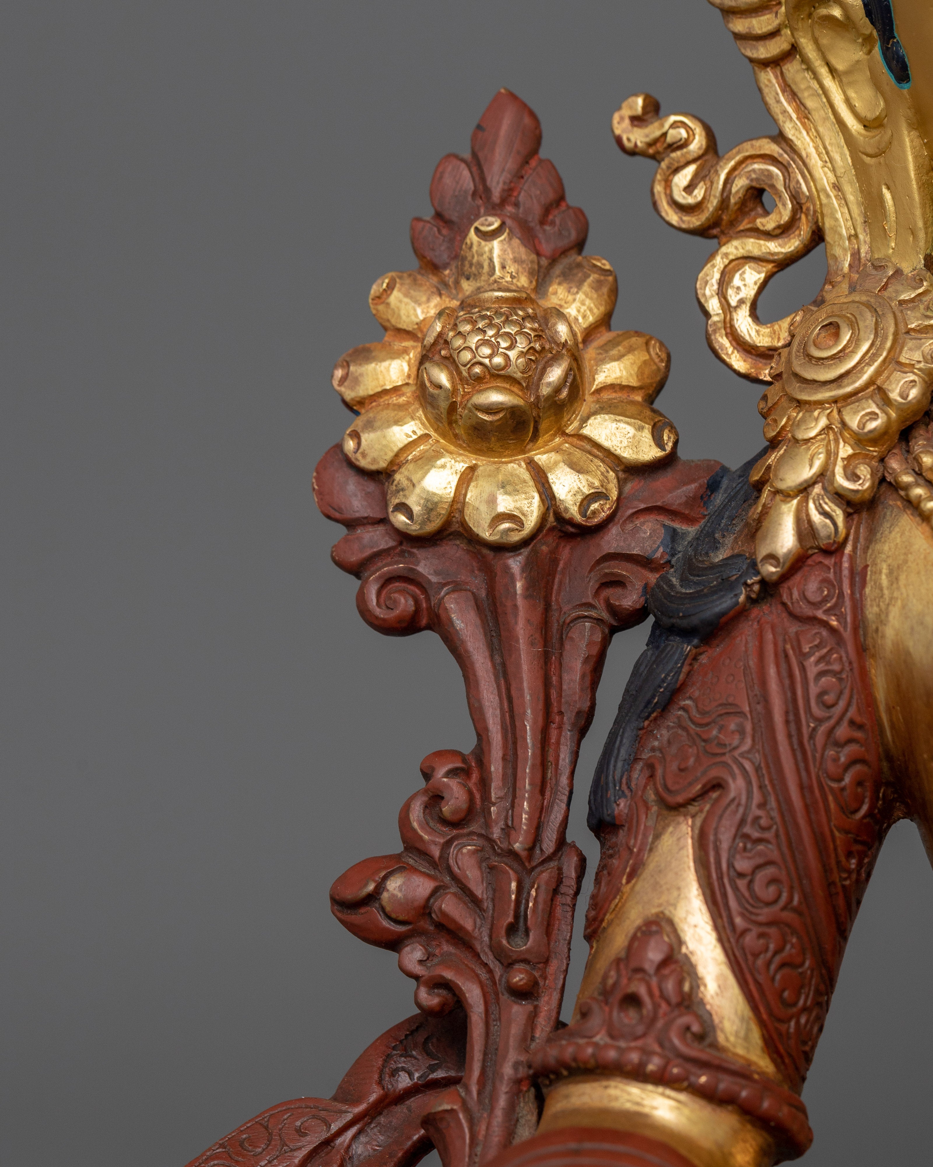 White Tara Statue "Seven Eyes Deity Dolma Karpo" | Goddess of Compassion