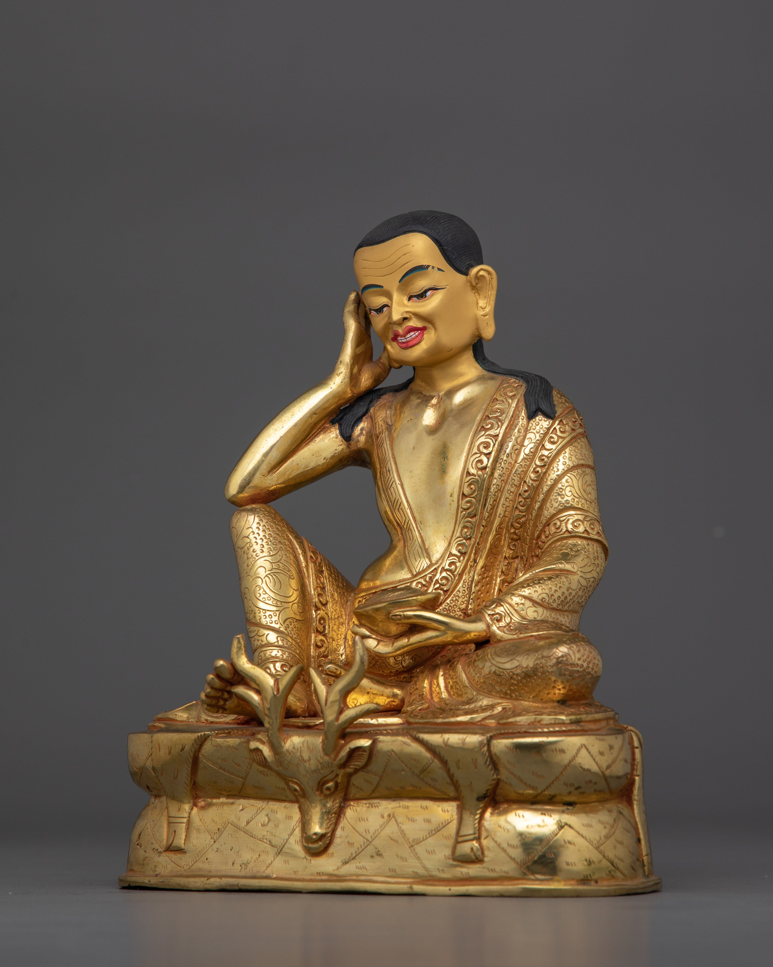 Tibetan Jetsun Milarepa Sculpture | Embodiment of Enlightenment and Devotion