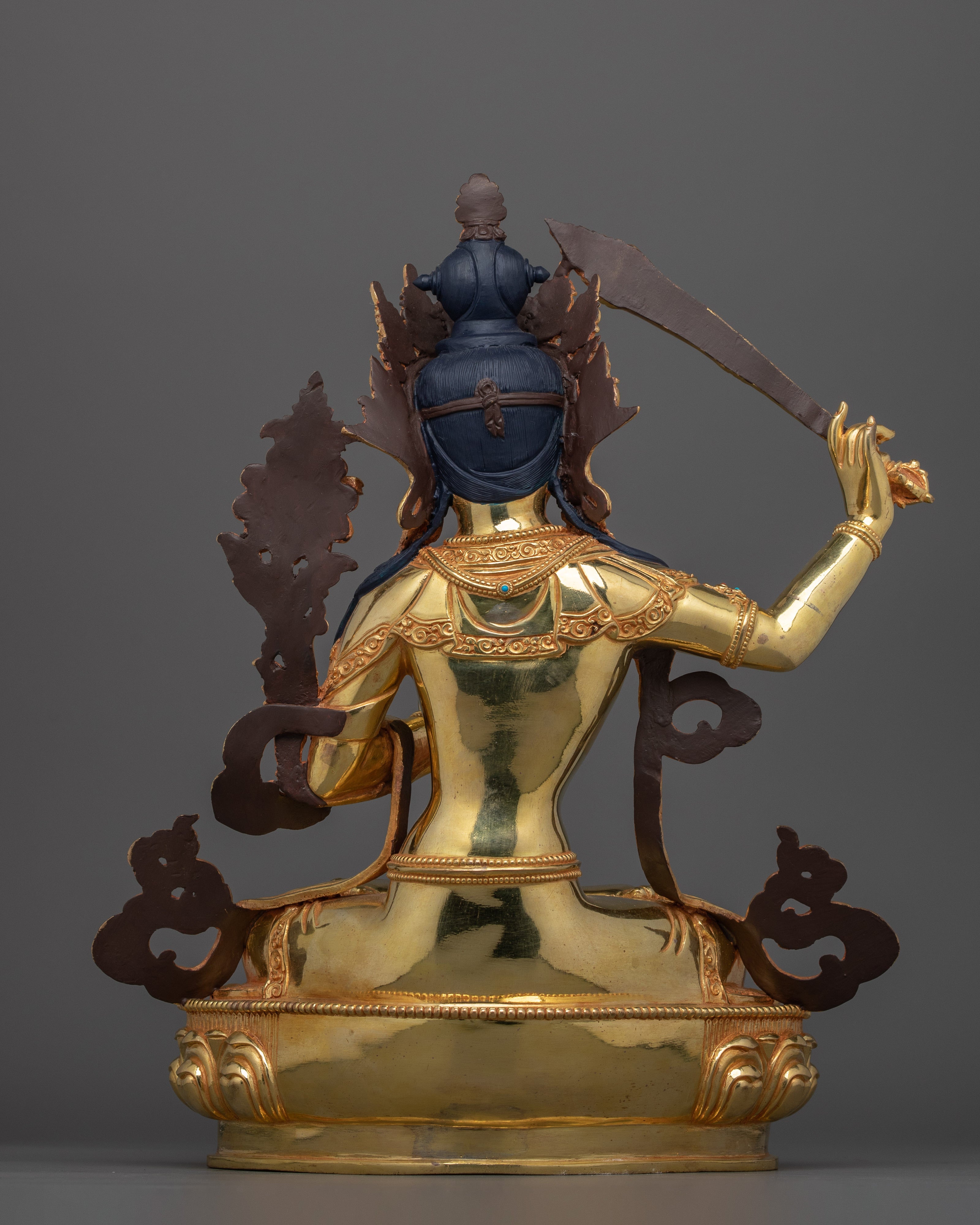 Tibetan Manjushri Figurine for Shrine | Guide to Knowledge and Spiritual Awakening