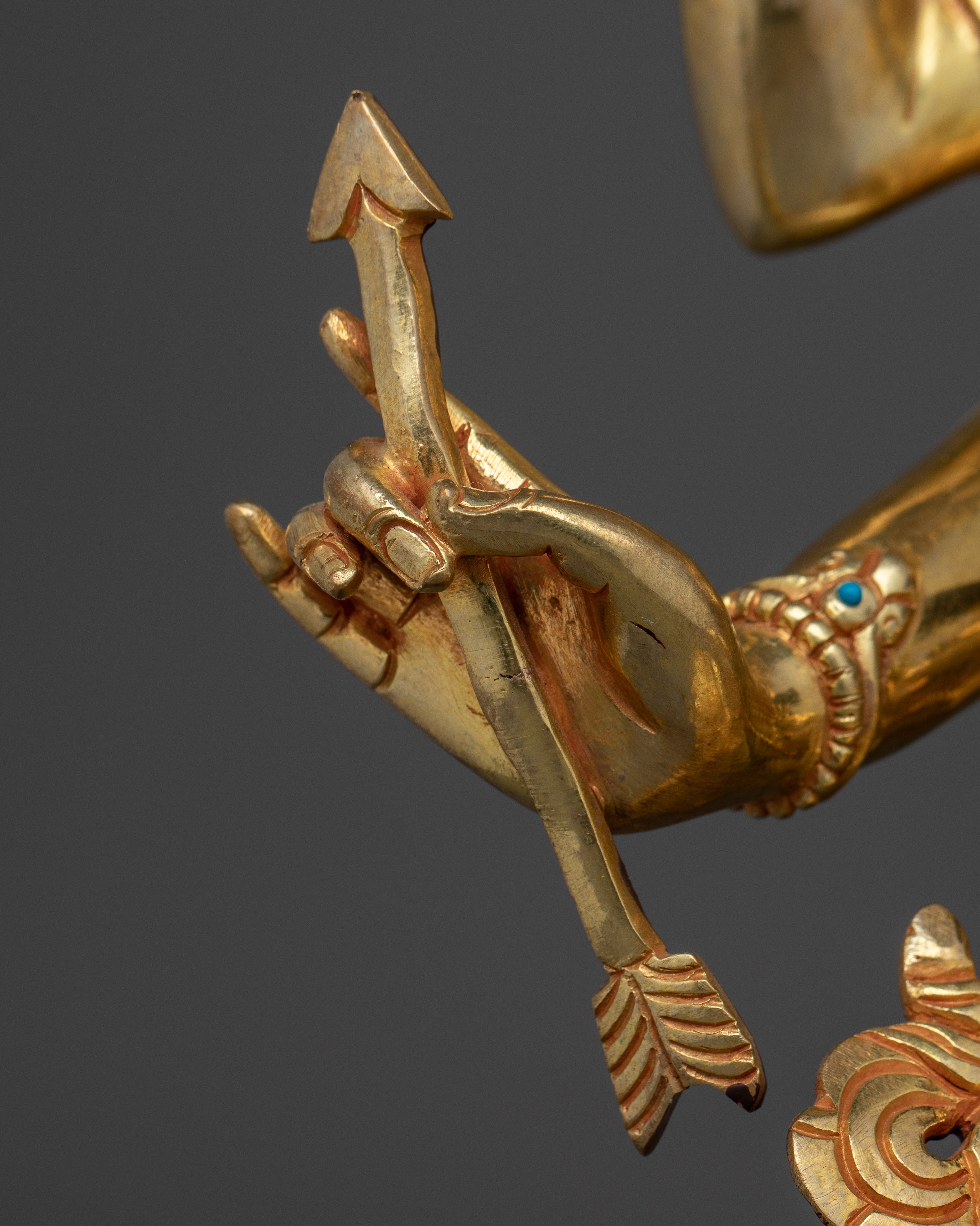 Sacred Buddhist Usnisavijaya Figurine | Symbolizes Longevity & Spiritual Purity