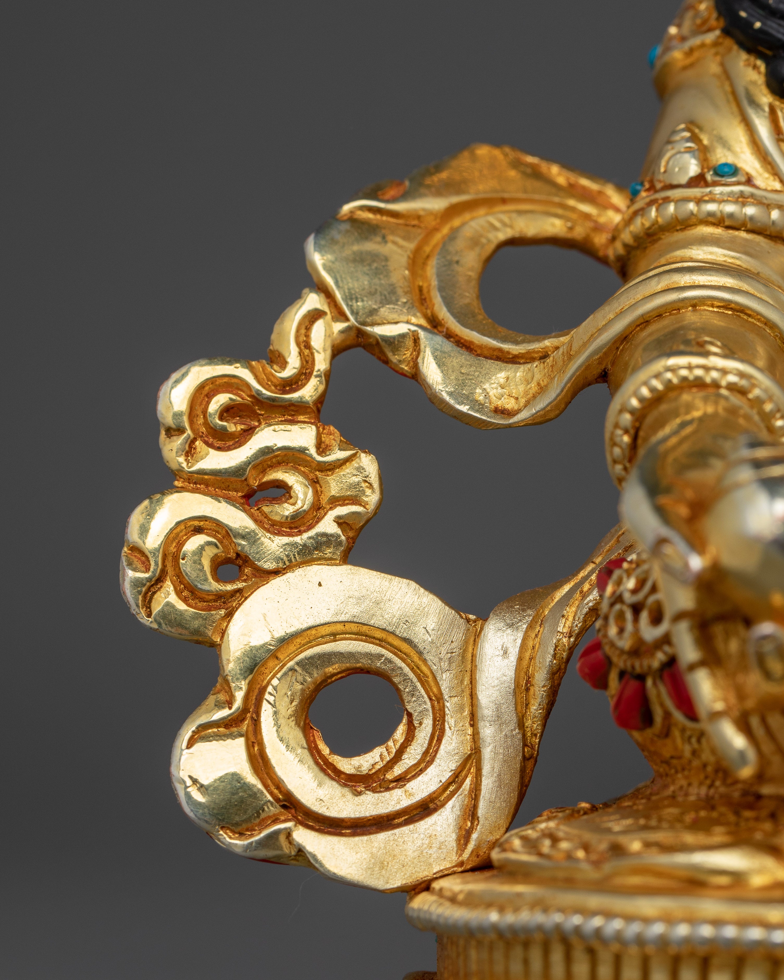 Tibetan Buddhist Dzambhala Wealth Deity Figurine | Guardian of Prosperity