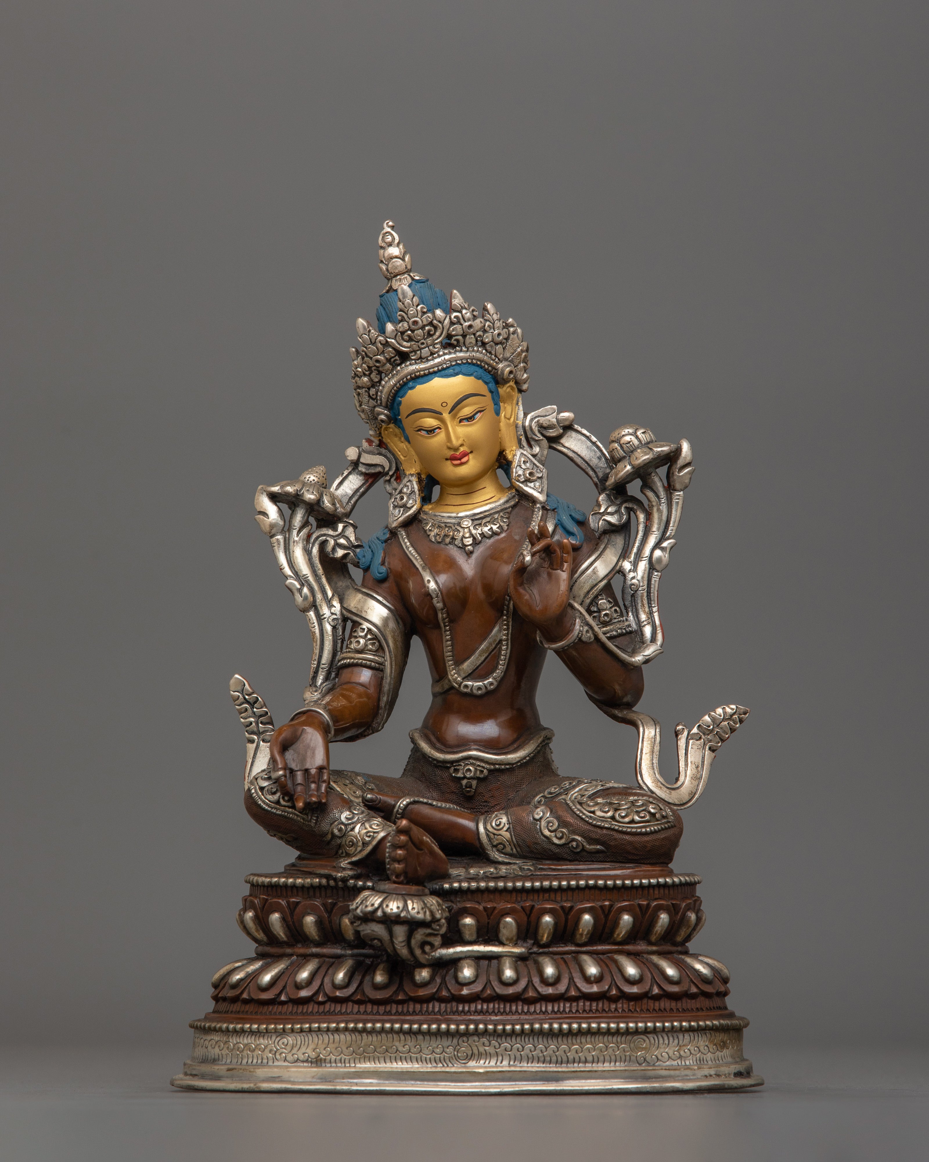 The Buddhist Deity Collection Bodhisattva Set | Handcarved Oxidized Sculpture