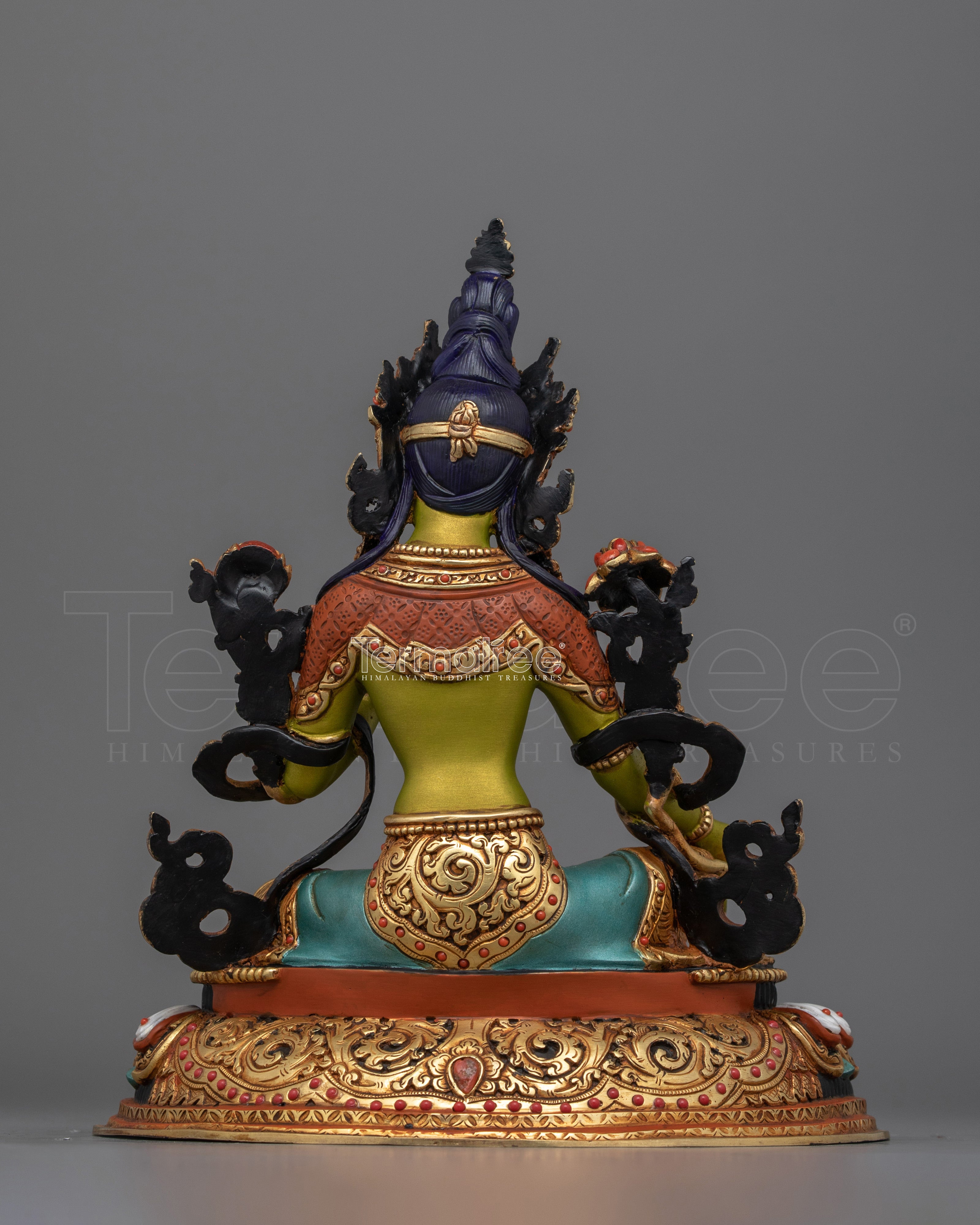 Feminine Bodhisattva Green Tara Figurine | Compassion and Protection Deity