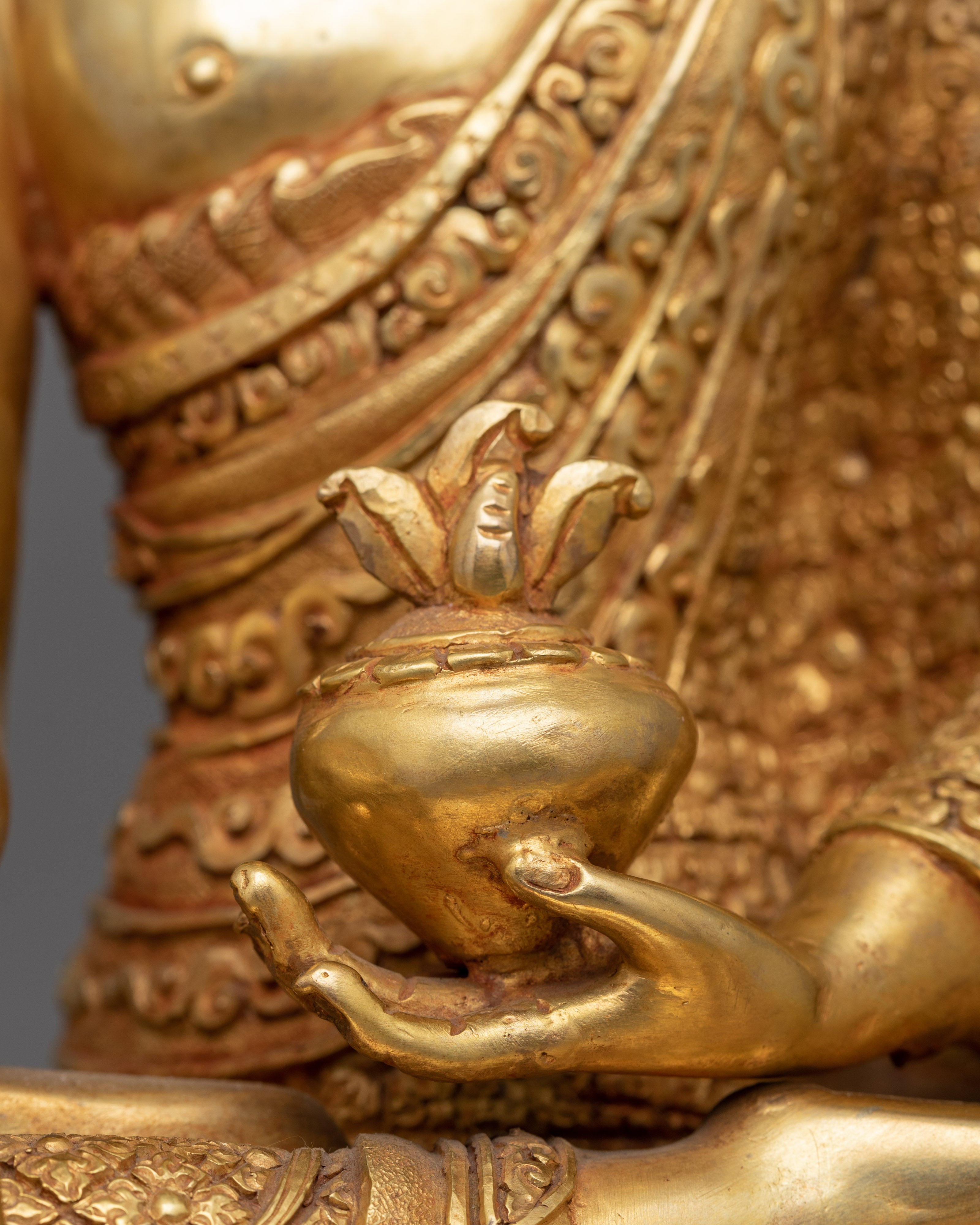 Tibetan Figurine Vaidurya Prabha Raja (Medicine Buddha) | Revered Figure in Buddhist Tradition