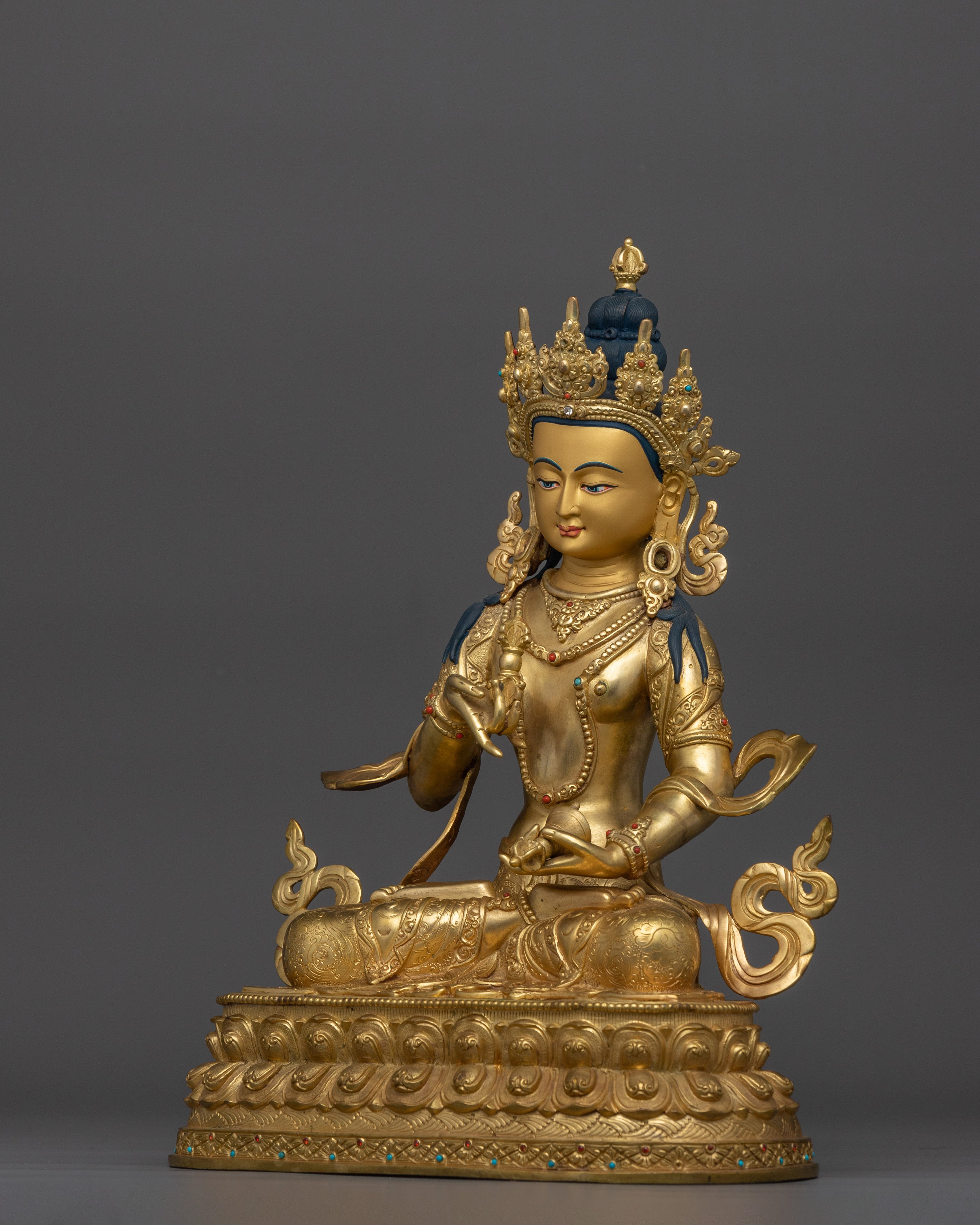 Vajrasattva Tibetan Dorje Sempa Figurine | Purification Deity