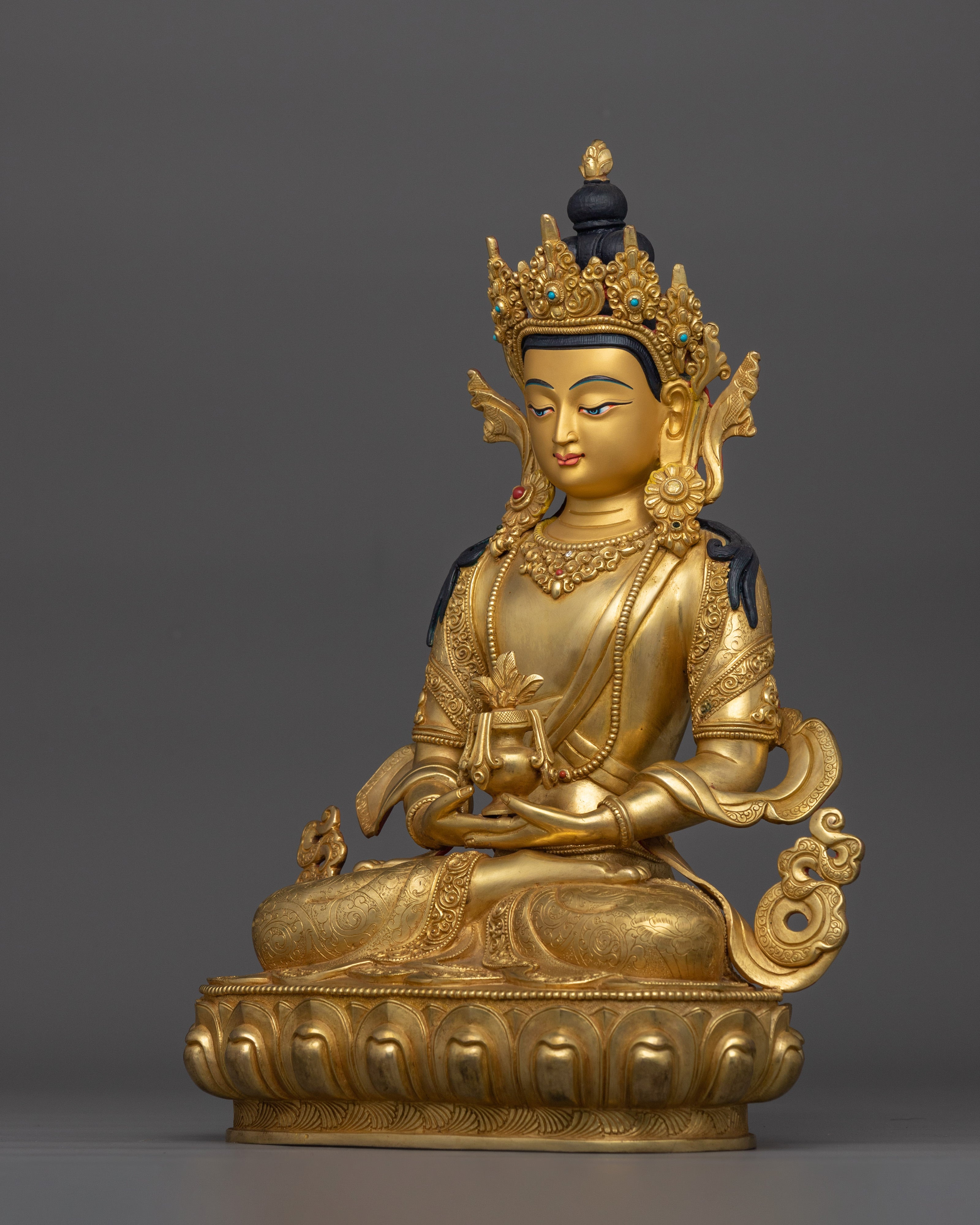 The Deity of Health and Longevity Amitayus Figurine | Sacred Spiritual Decor