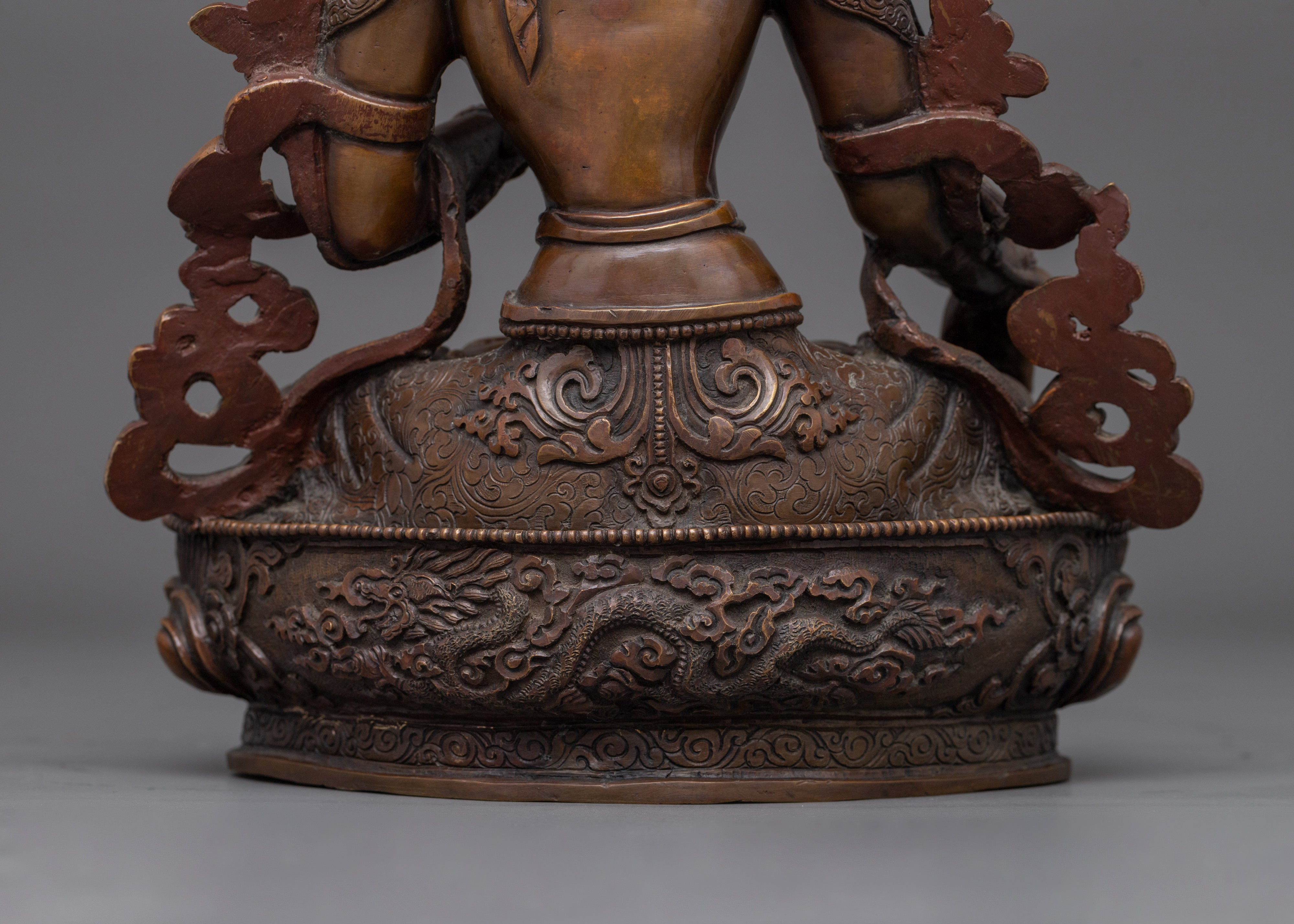 White Tara Mother of All Buddhas Statue | Hand-Crafted Oxidized Sculpture