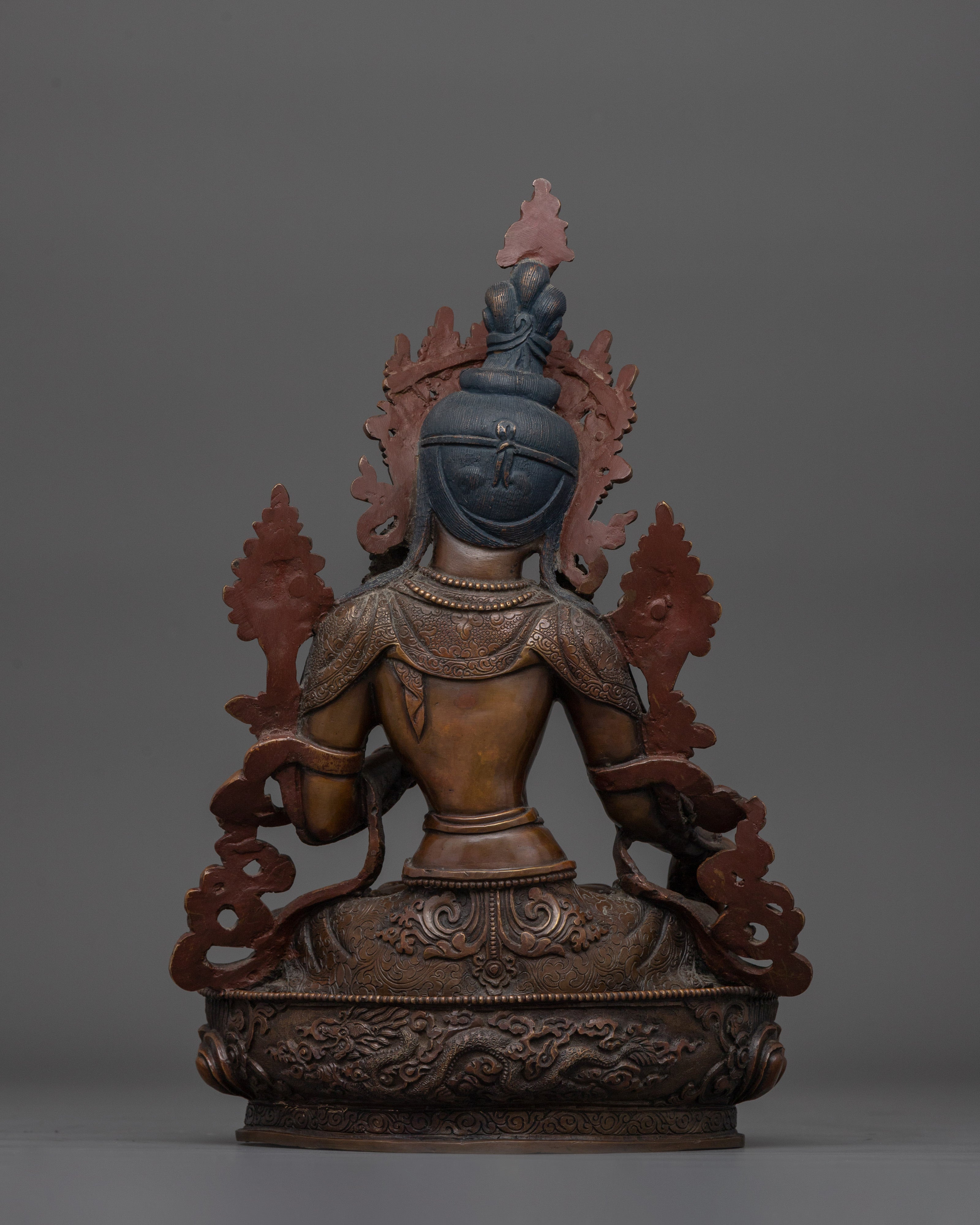 White Tara Mother of All Buddhas Statue | Hand-Crafted Oxidized Sculpture