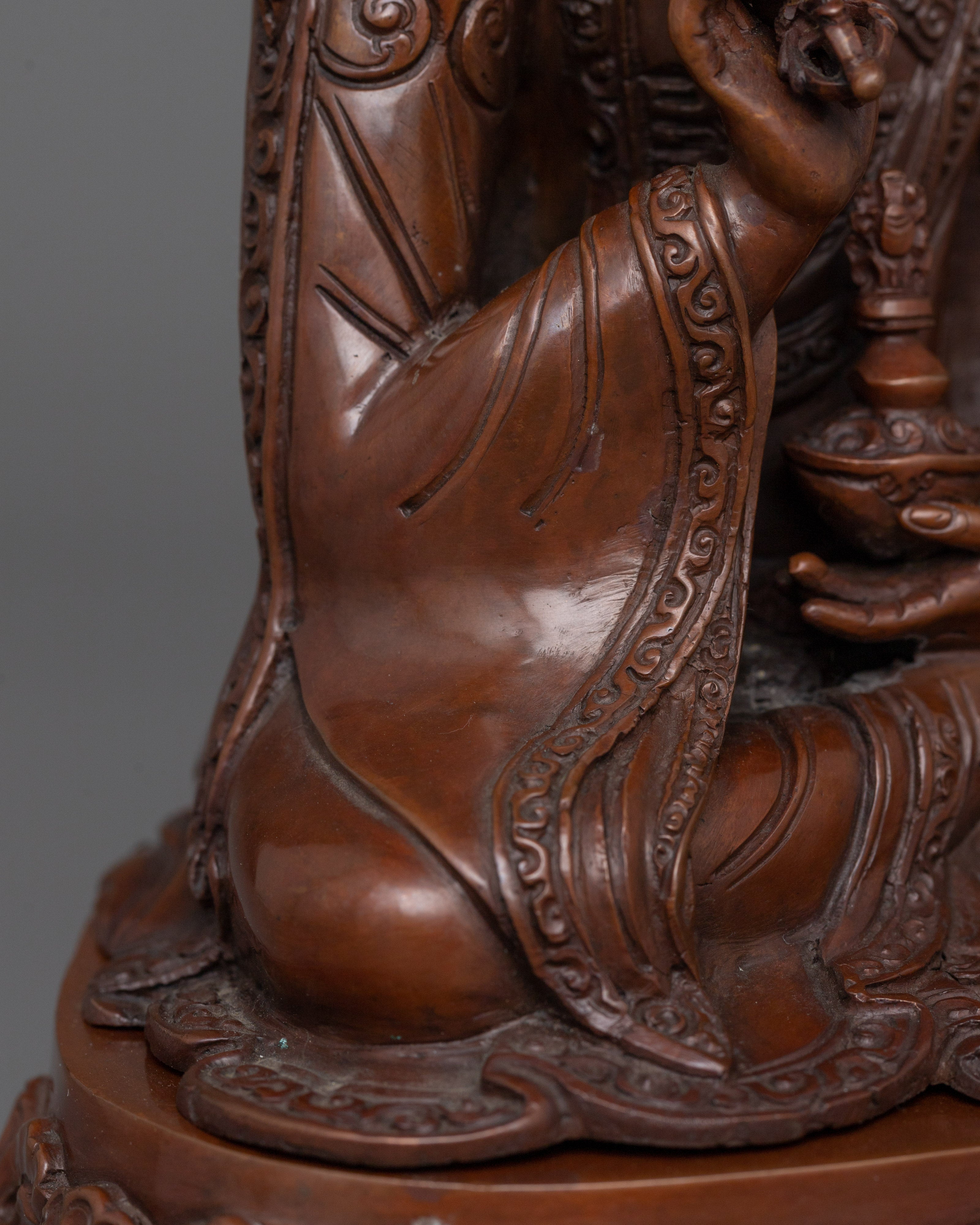 Padmasambhava Tantric Buddhism Guru Rinpoche Sculpture | Spiritual Awakening Figure