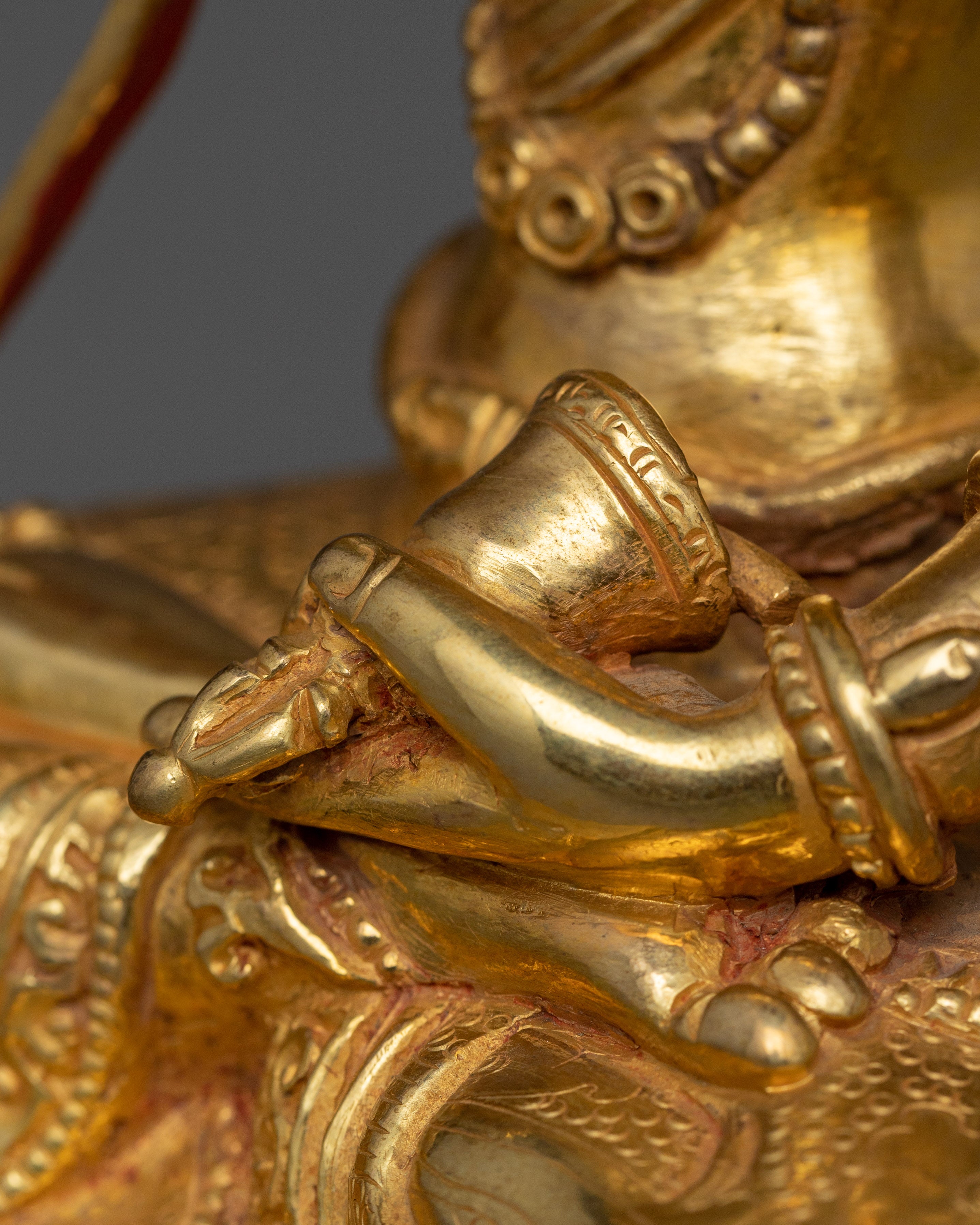 Tibetan Purification Buddha Vajrasattva Statue | Handmade 24K Gold Gilded Golden Decor