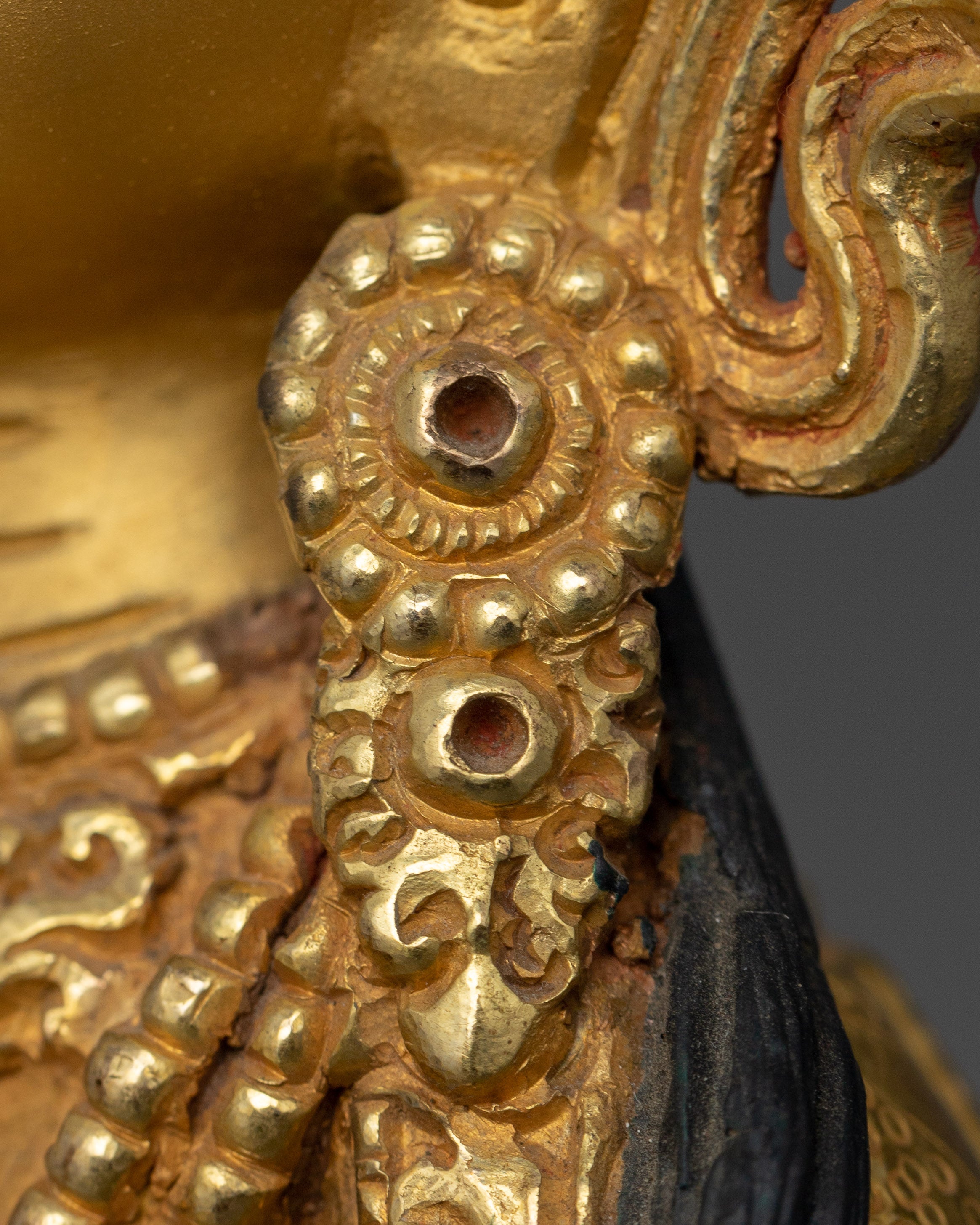 Tibetan Purification Buddha Vajrasattva Statue | Handmade 24K Gold Gilded Golden Decor