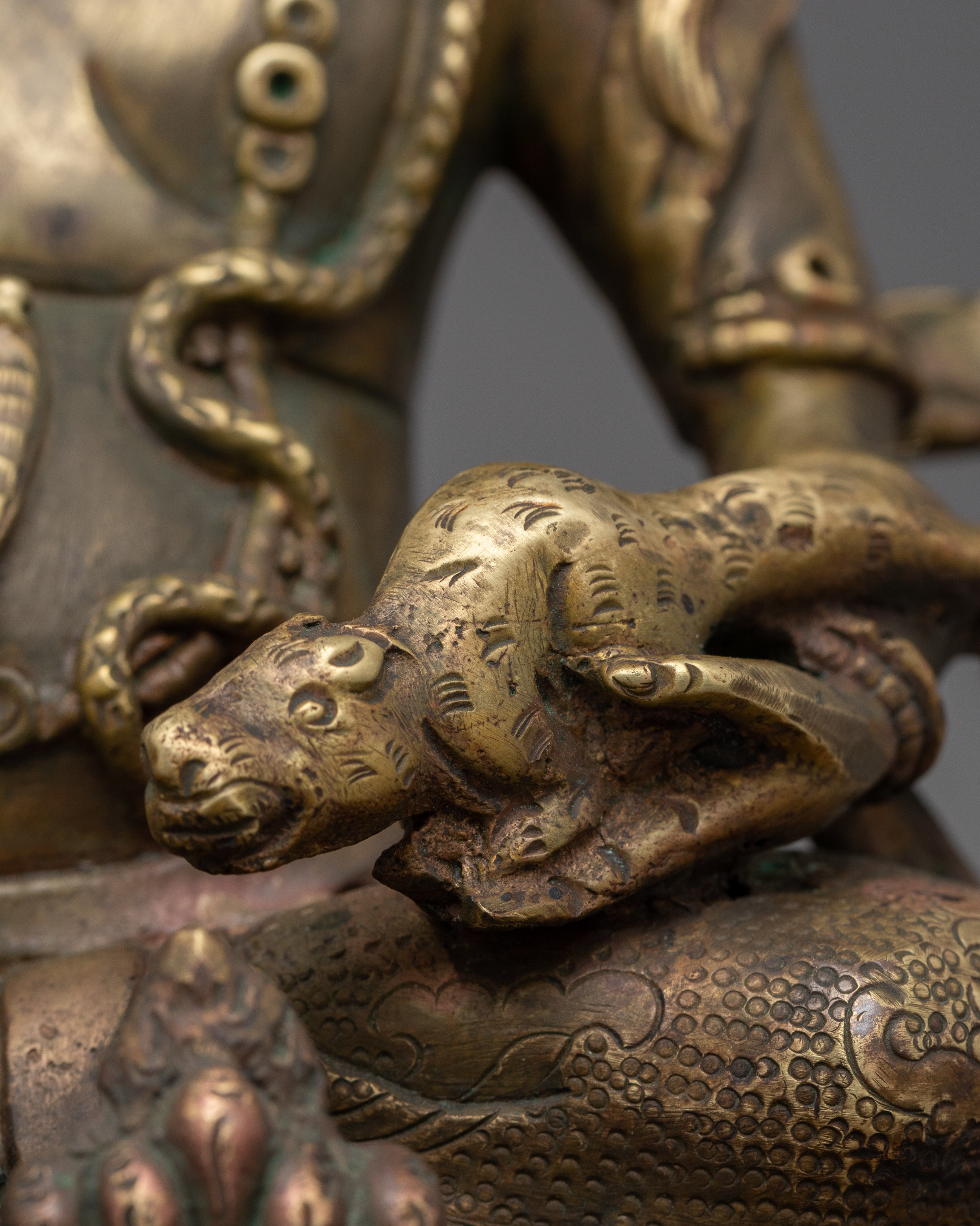 Spiritual Dharma Protector and Wealth Deity Dzambhala Sculpture | Buddha of Prosperity