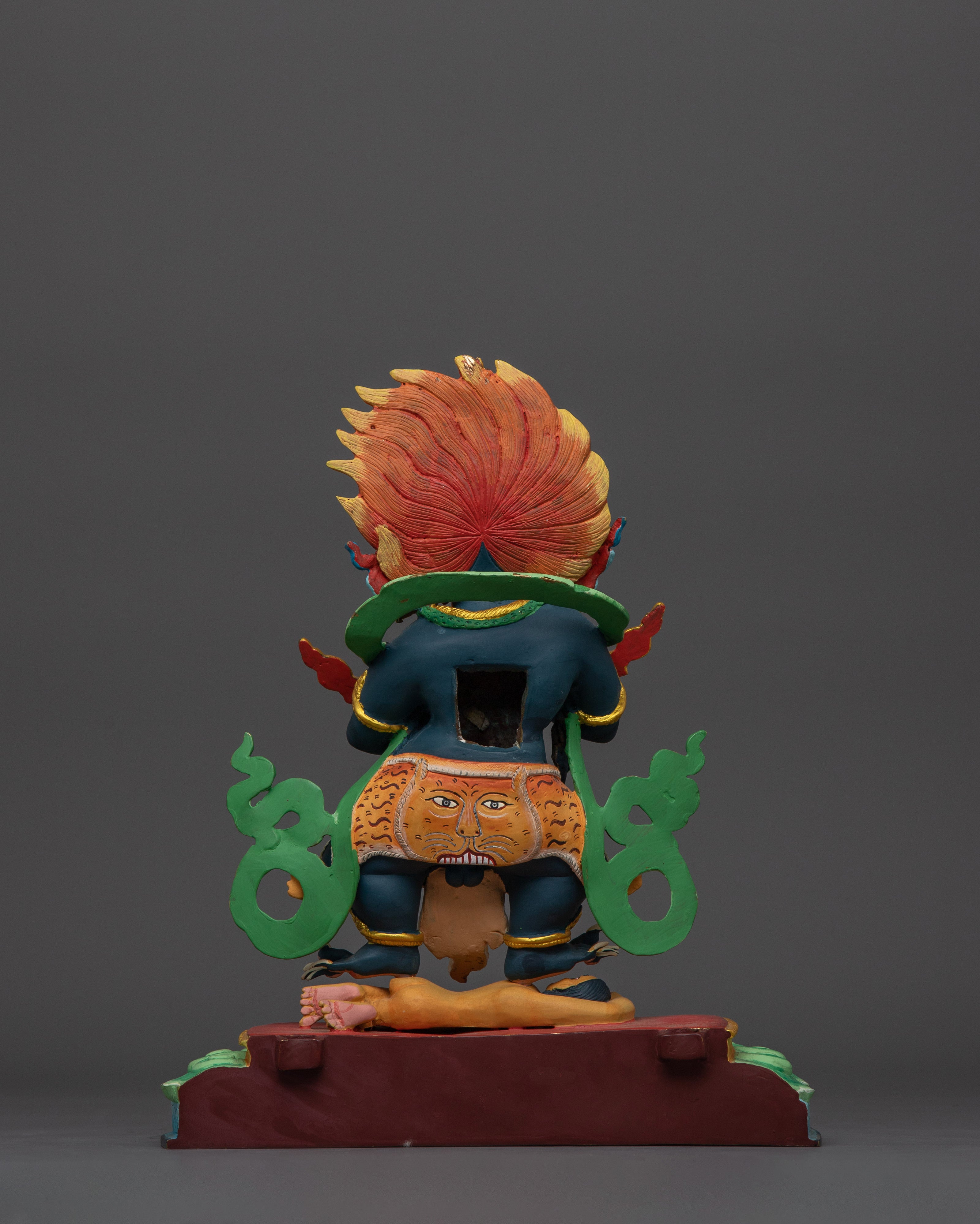 Sakya Mahakala Dharma Protector Statue | Wrathful Protector of the Dharma