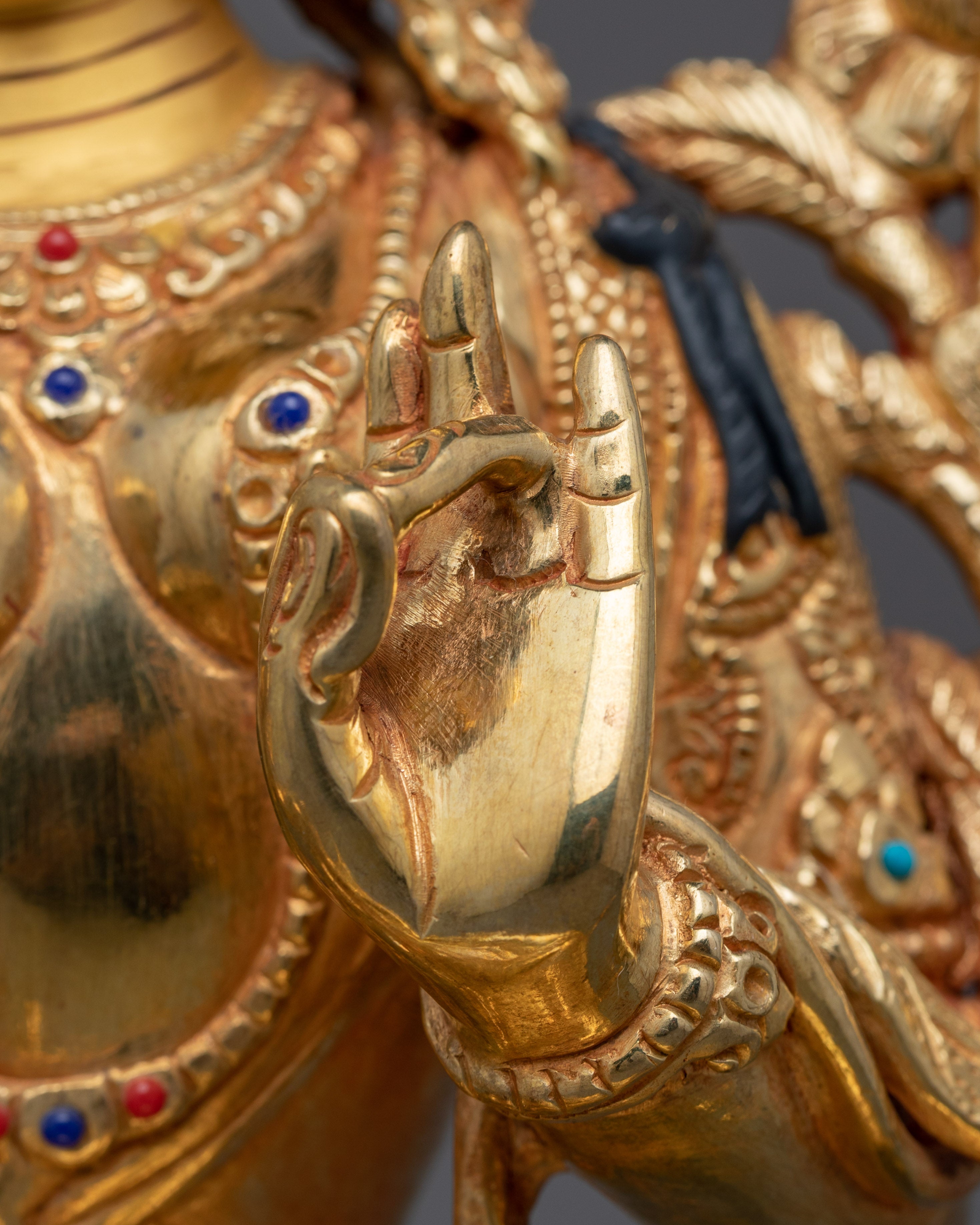 Healing Deity Sgrol Ljang Statue (Green Tara) | Mother of Liberation