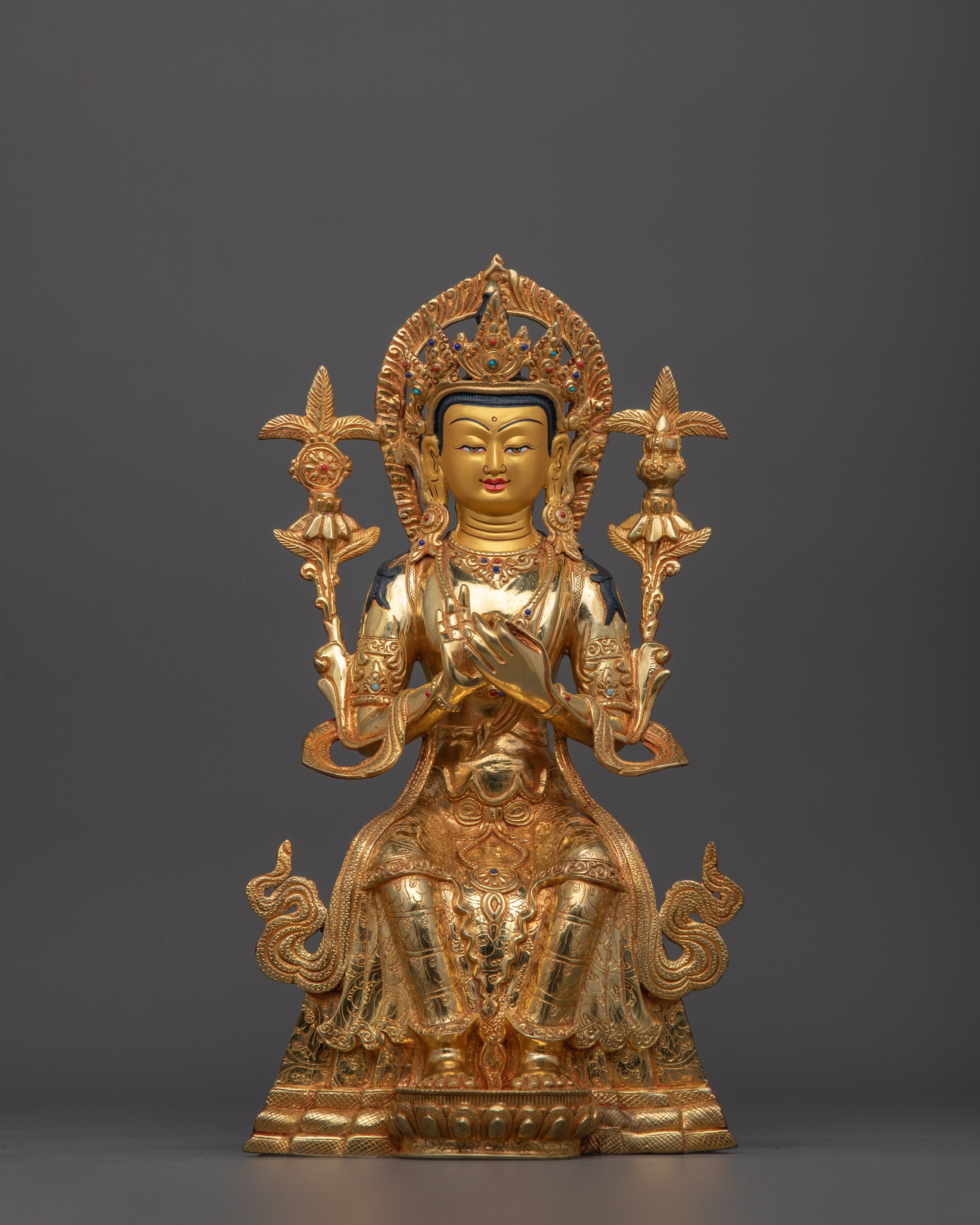 Mindfulness Maitreya Sculpture for Shrine | The Buddha of The Future
