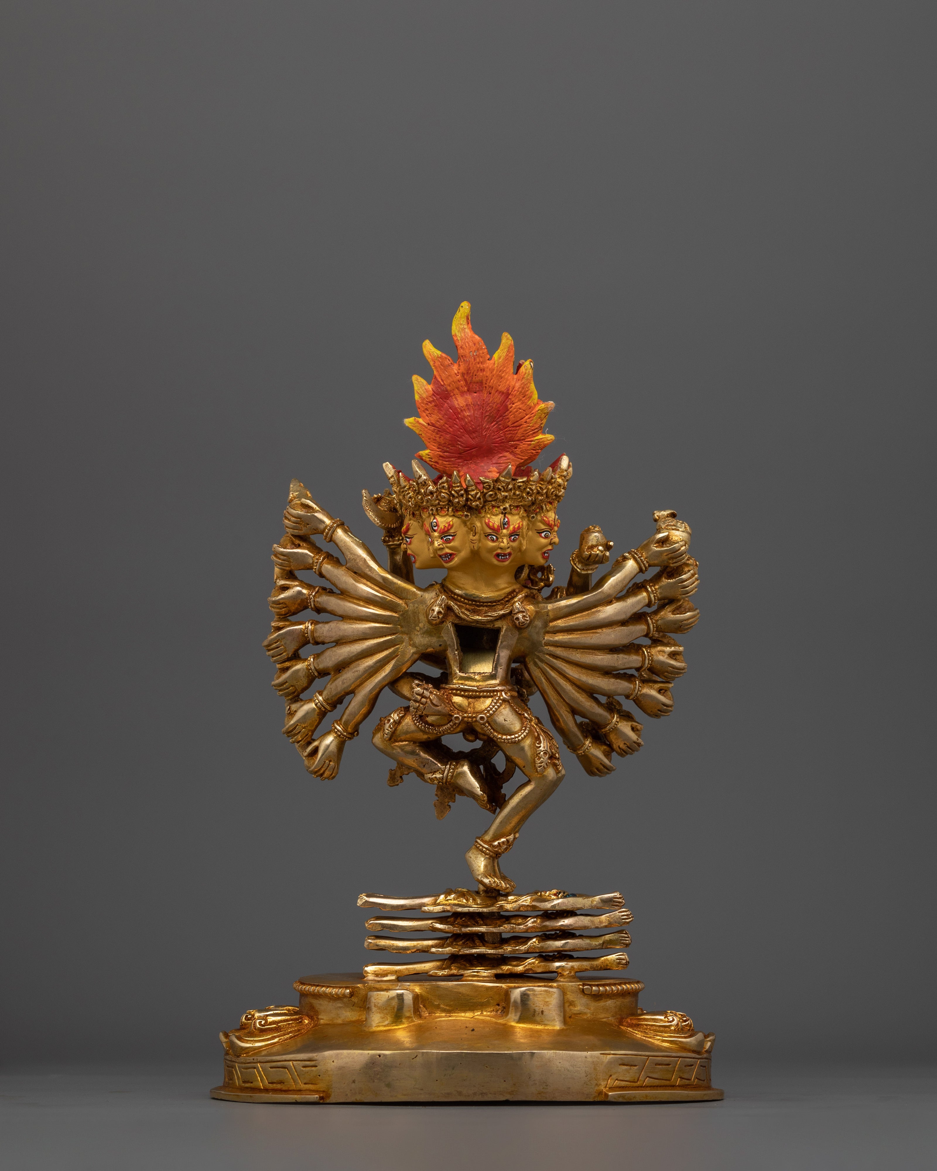 Hevajra Master of Tantric Transformation Statue | Yab - Yum Fierce Protective Sculpture