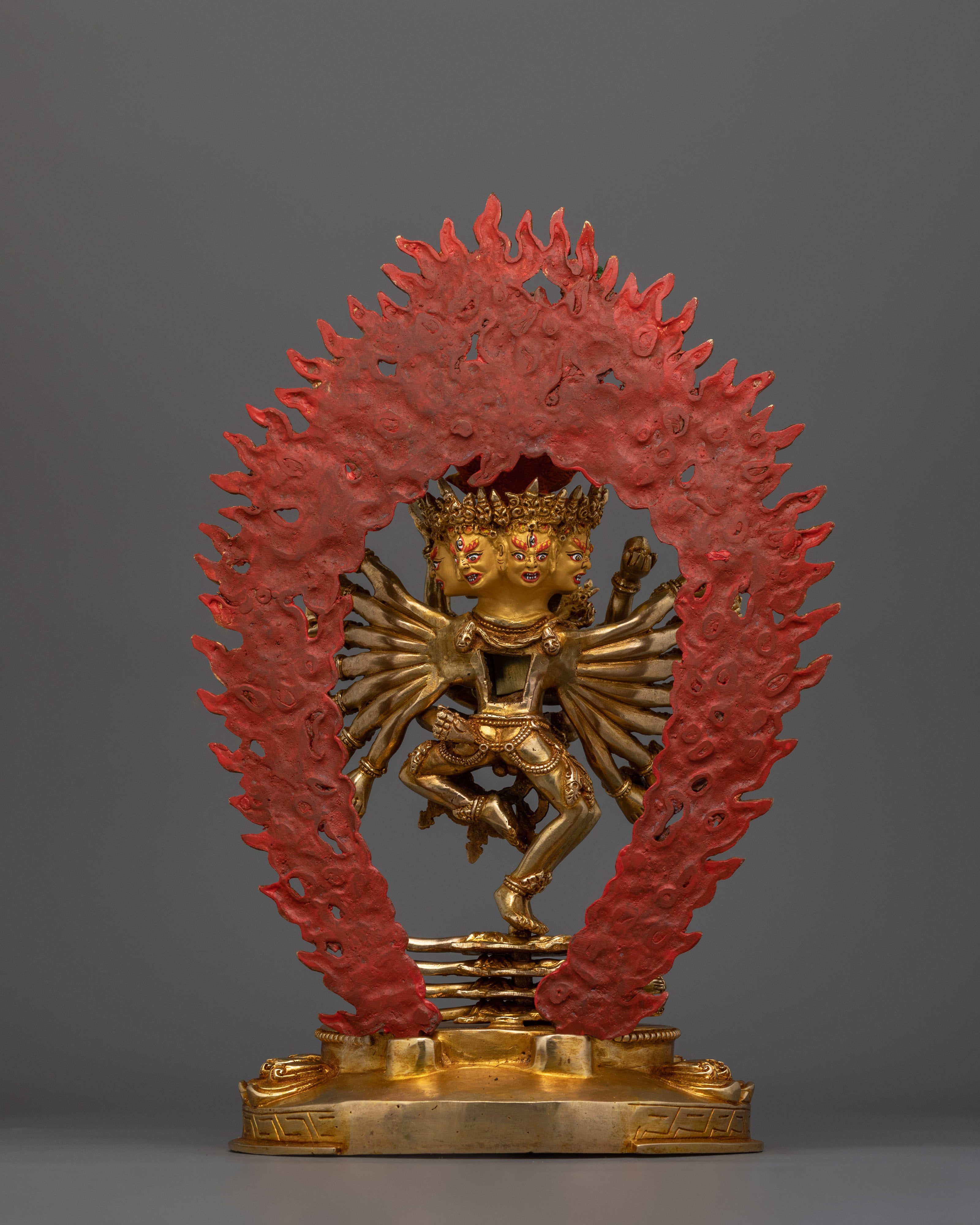 Hevajra Master of Tantric Transformation Statue | Yab - Yum Fierce Protective Sculpture