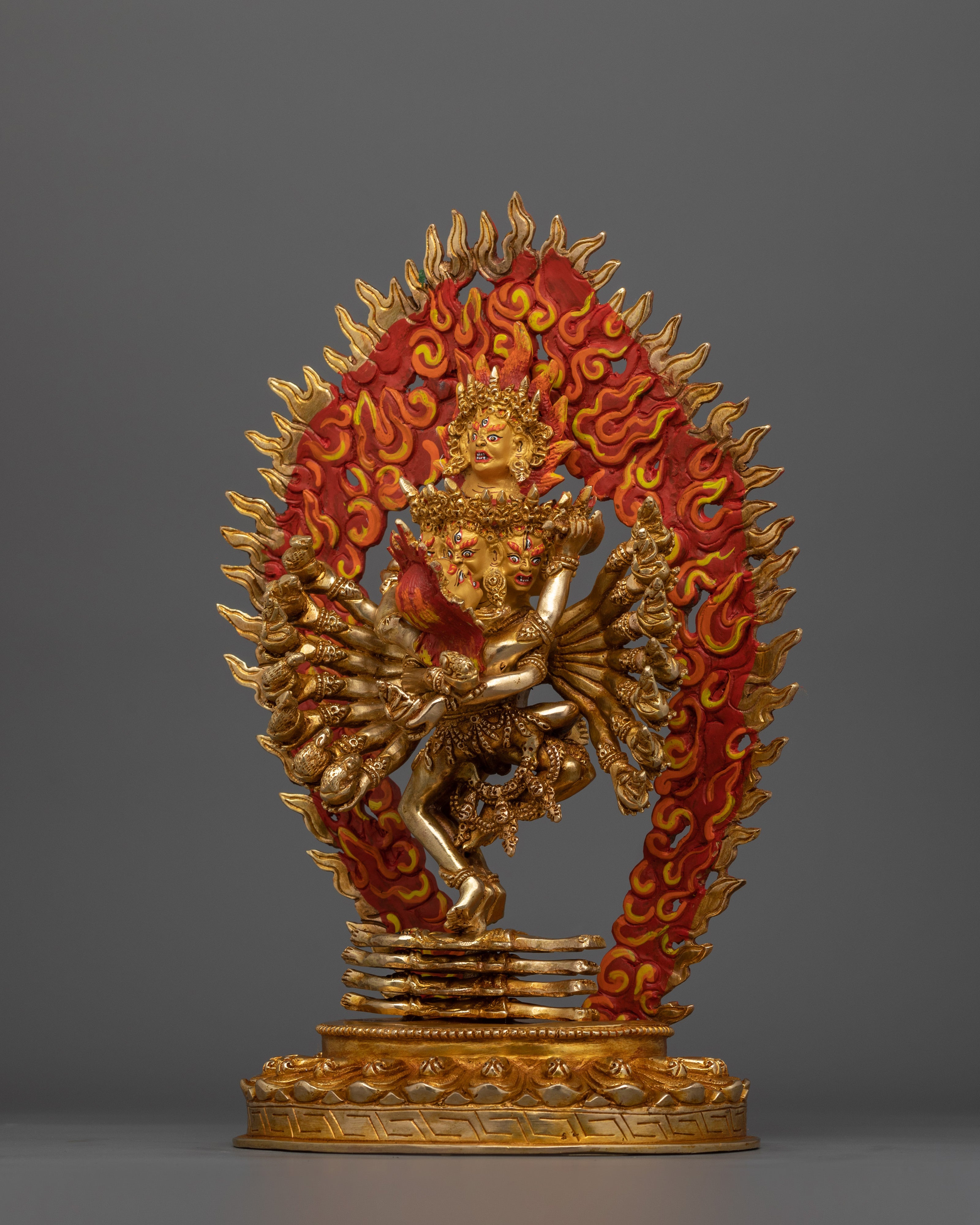 Hevajra Master of Tantric Transformation Statue | Yab - Yum Fierce Protective Sculpture