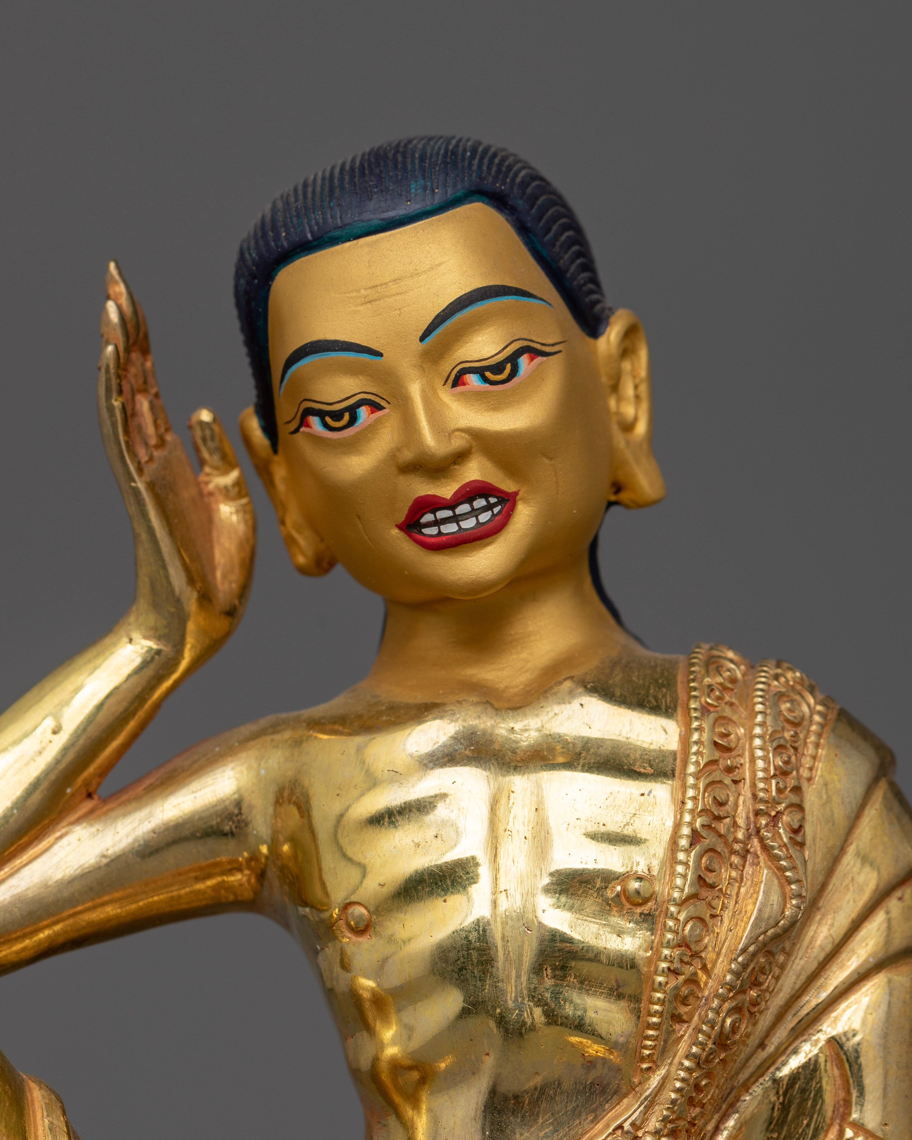 Milarepa Great Tibetan Tantric Master Sculpture | Tibetan Yogi and Enlightened Art