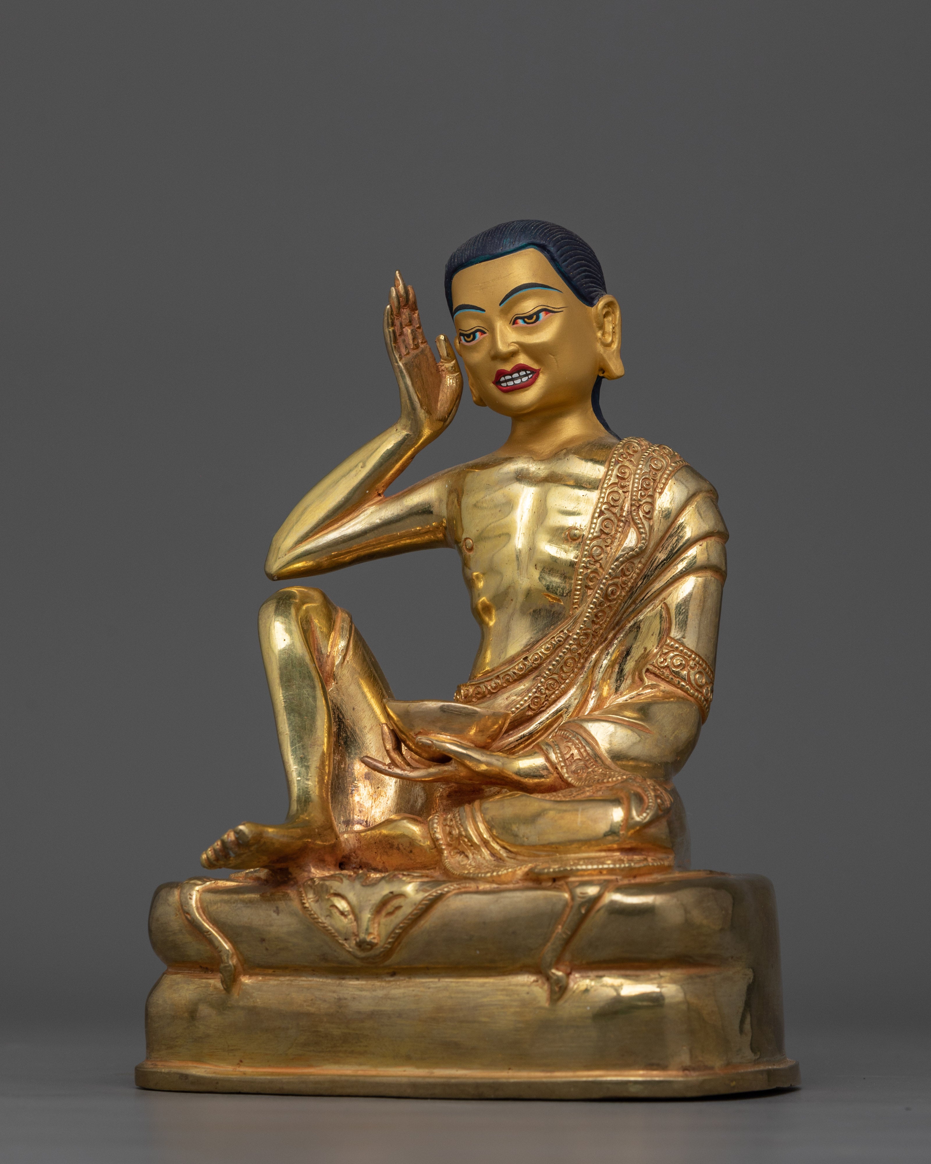 Milarepa Great Tibetan Tantric Master Sculpture | Tibetan Yogi and Enlightened Art