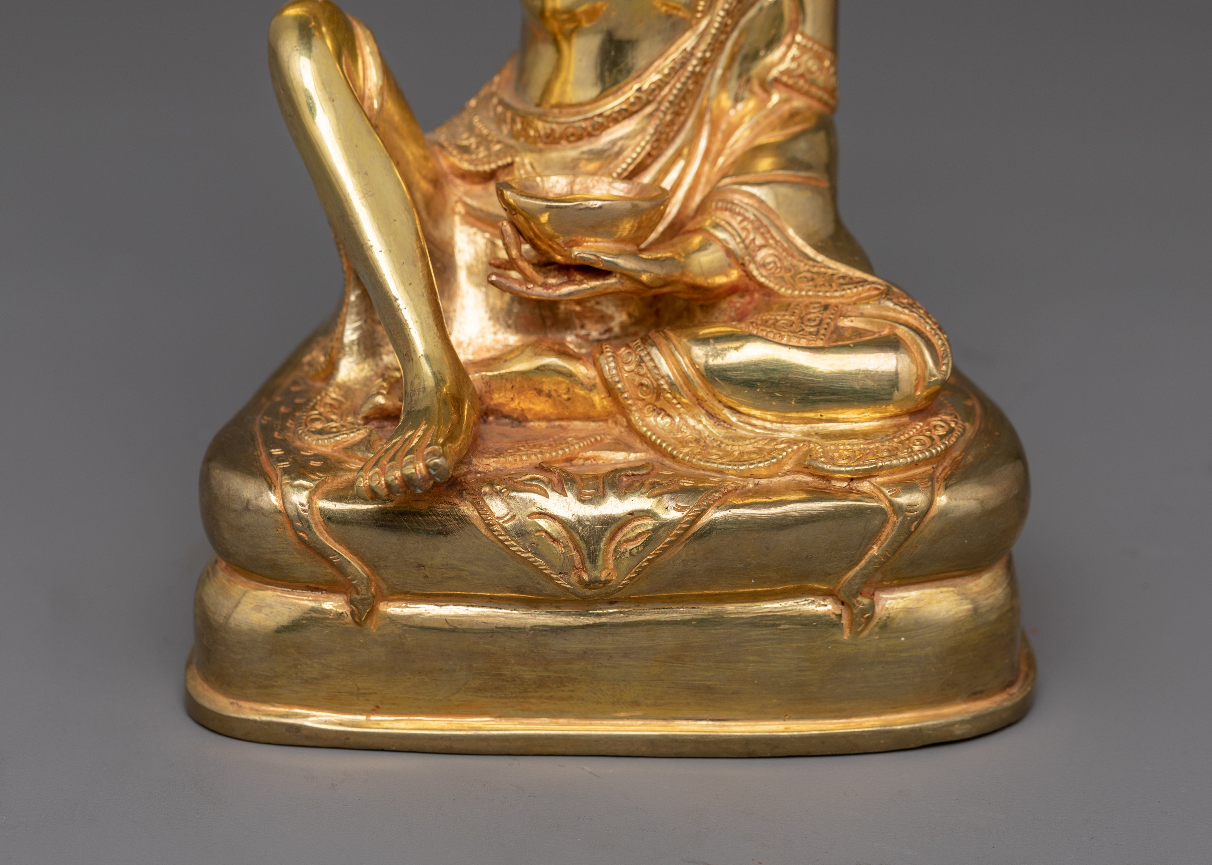 Milarepa Great Tibetan Tantric Master Sculpture | Tibetan Yogi and Enlightened Art
