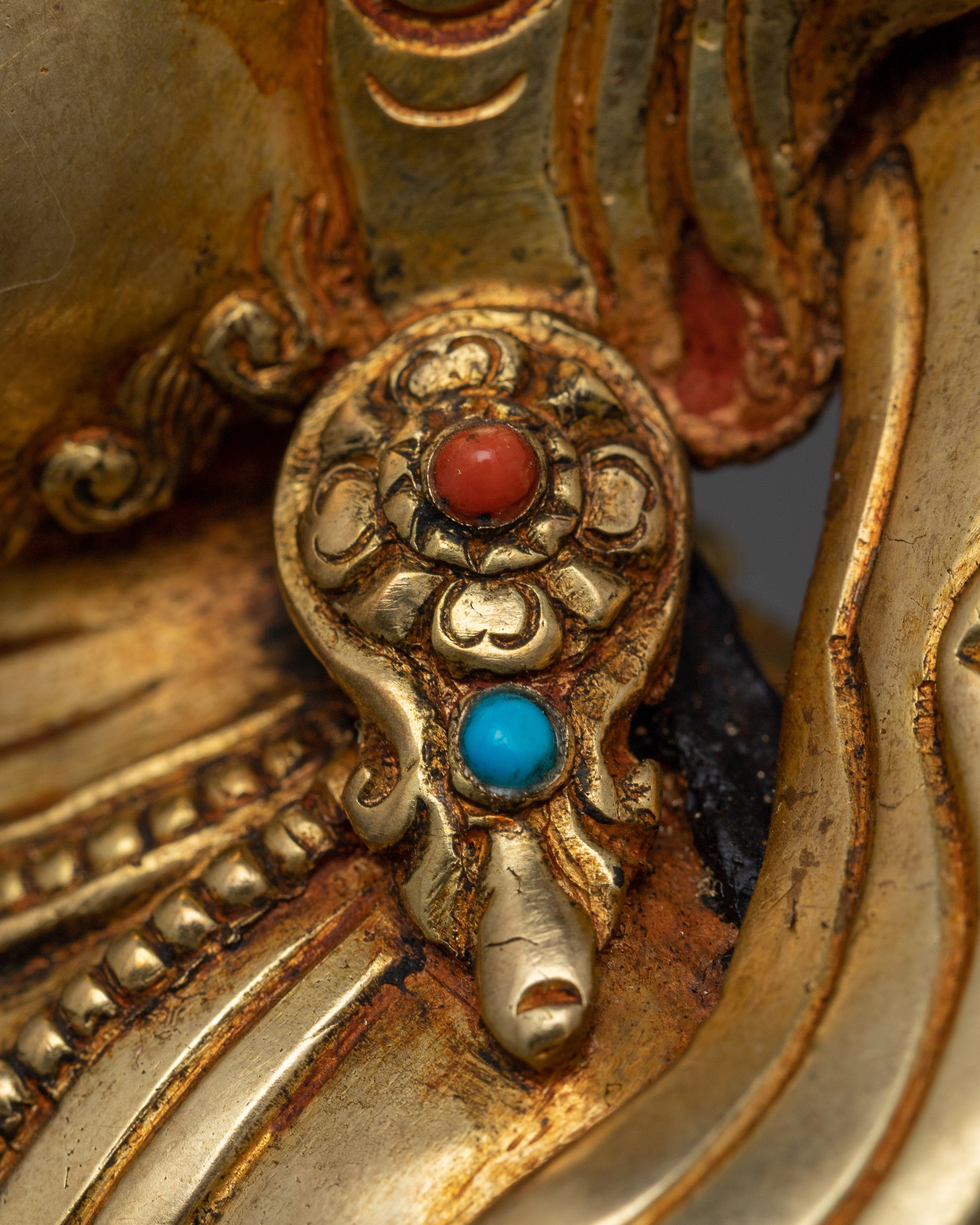 Dzambhala Buddhist Wealth and Fortune Deity Sculpture | Tibetan Buddhist Deity Art