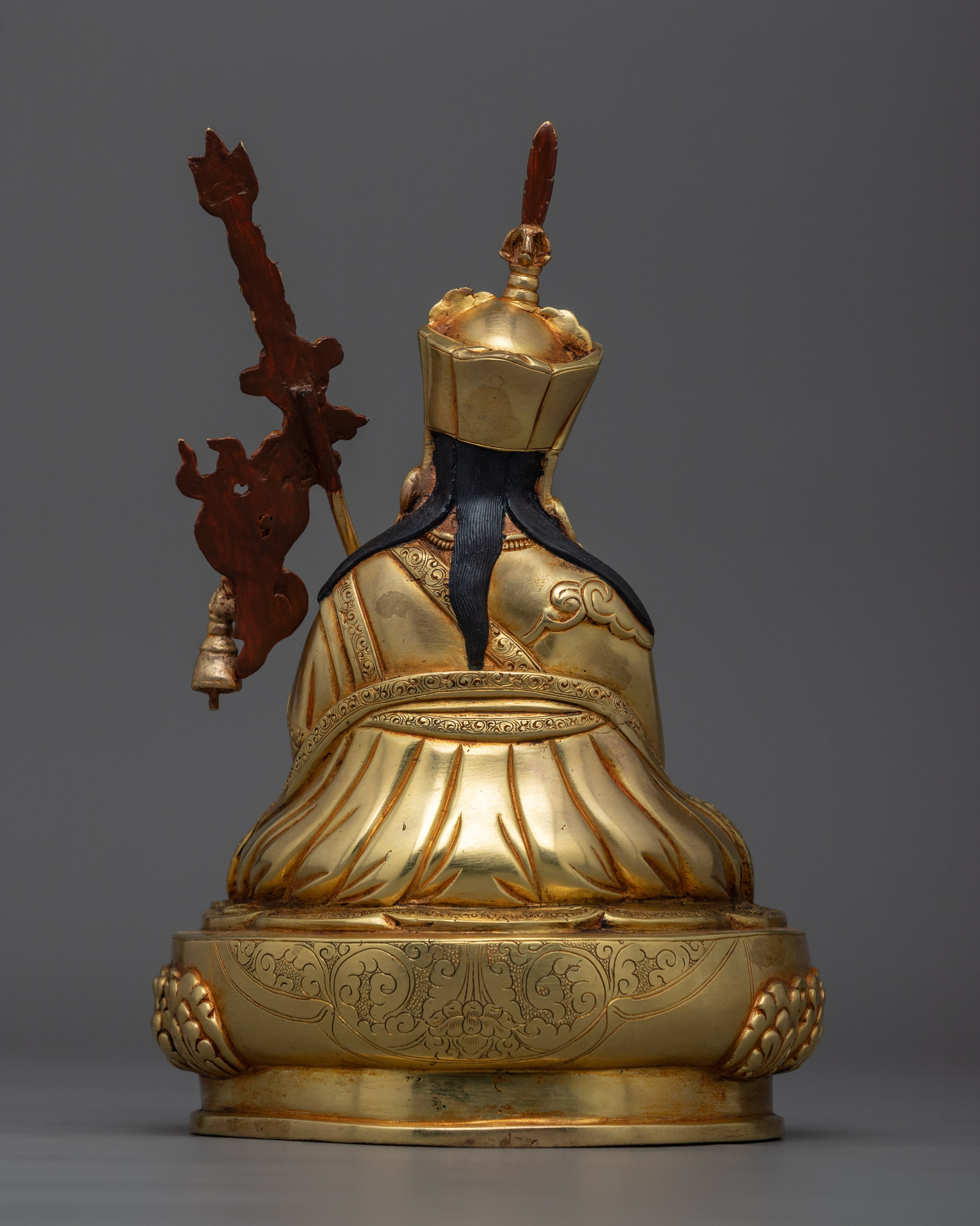 Lake Born Vajra Guru Tsokye Dorje Sculpture | Tibetan Buddhist Tantric Master Altar Decor