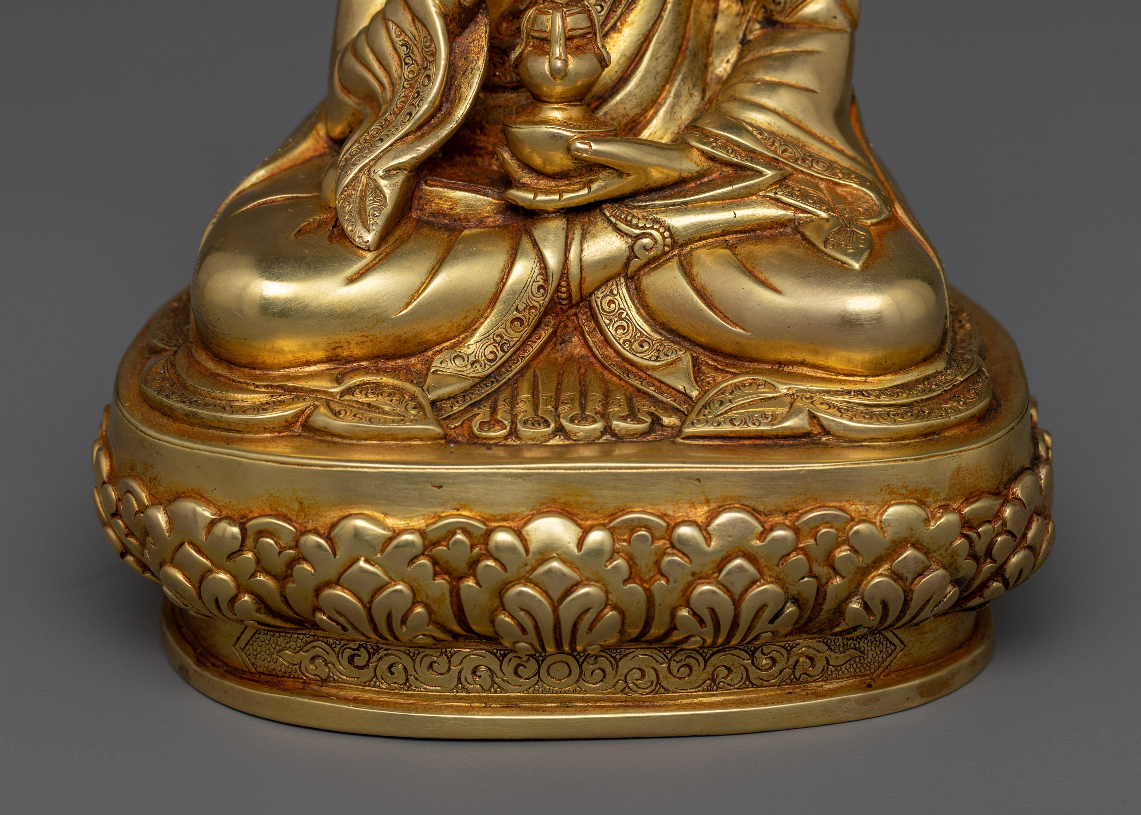 Lake Born Vajra Guru Tsokye Dorje Sculpture | Tibetan Buddhist Tantric Master Altar Decor