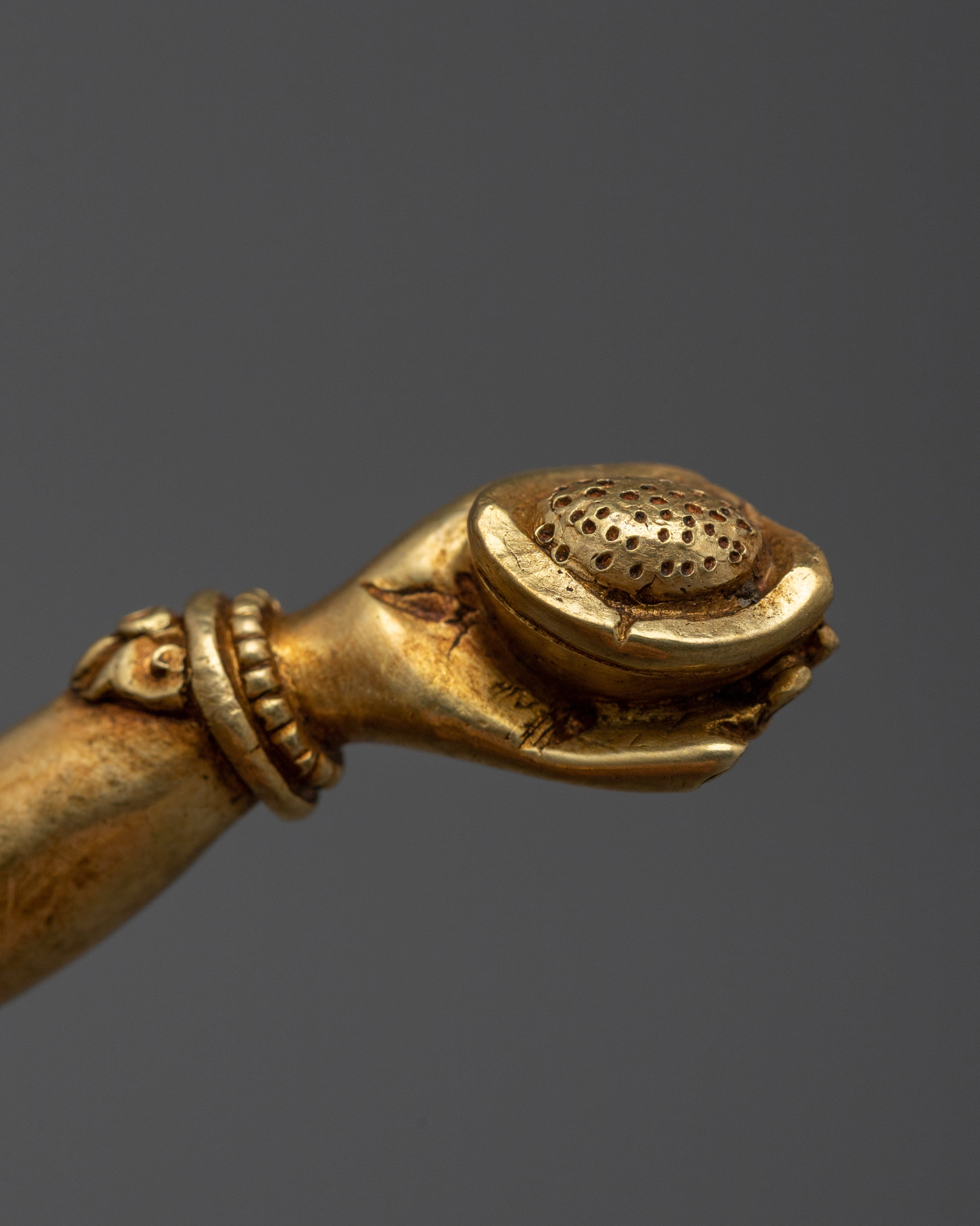 A Buddhist Deity Chakrasamvara Statue in Gold and Copper | Vajrayana Tantric Deity