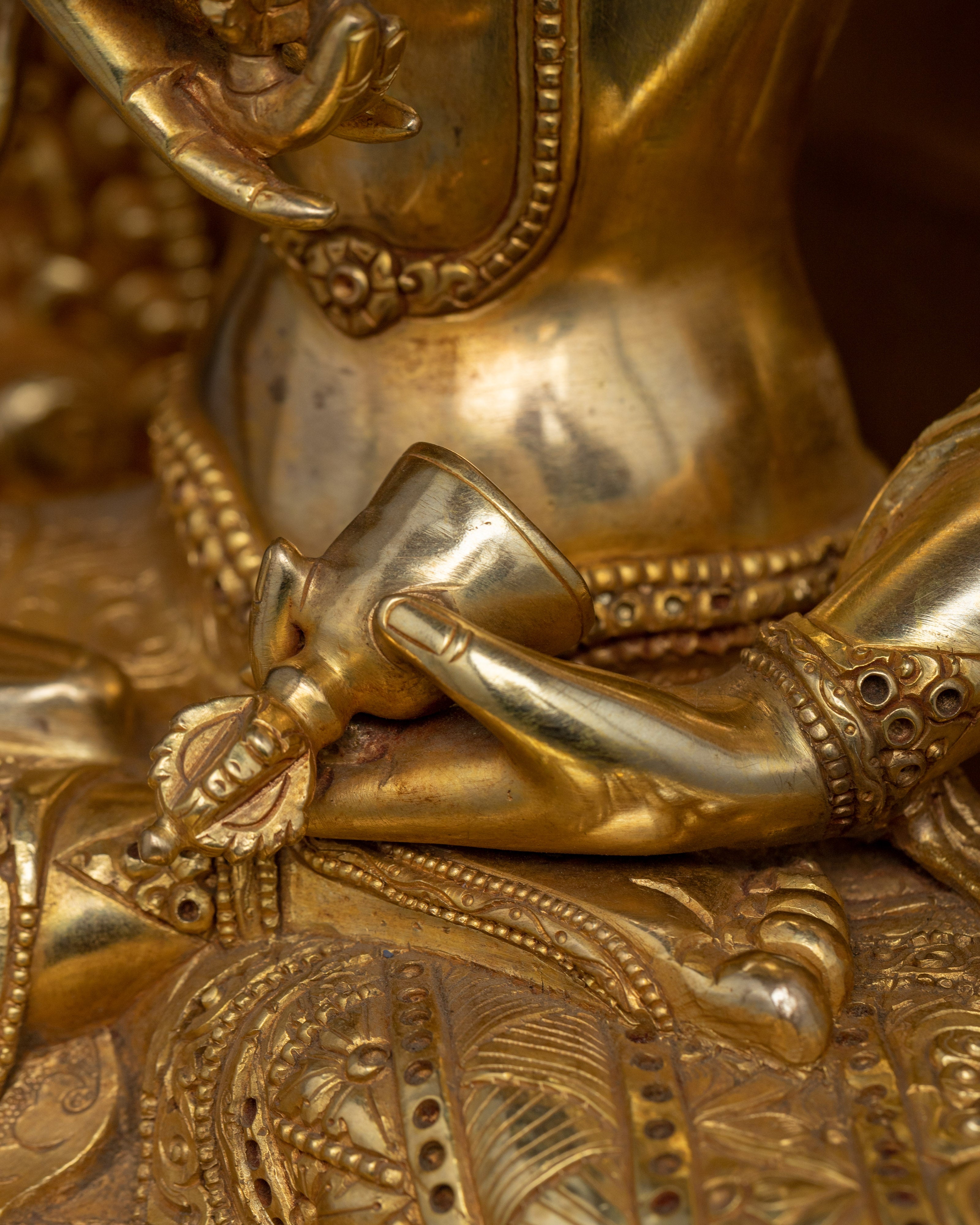 Vajrasattva Sculpture with Throne | A Divine Symbol of Purity and Blessings