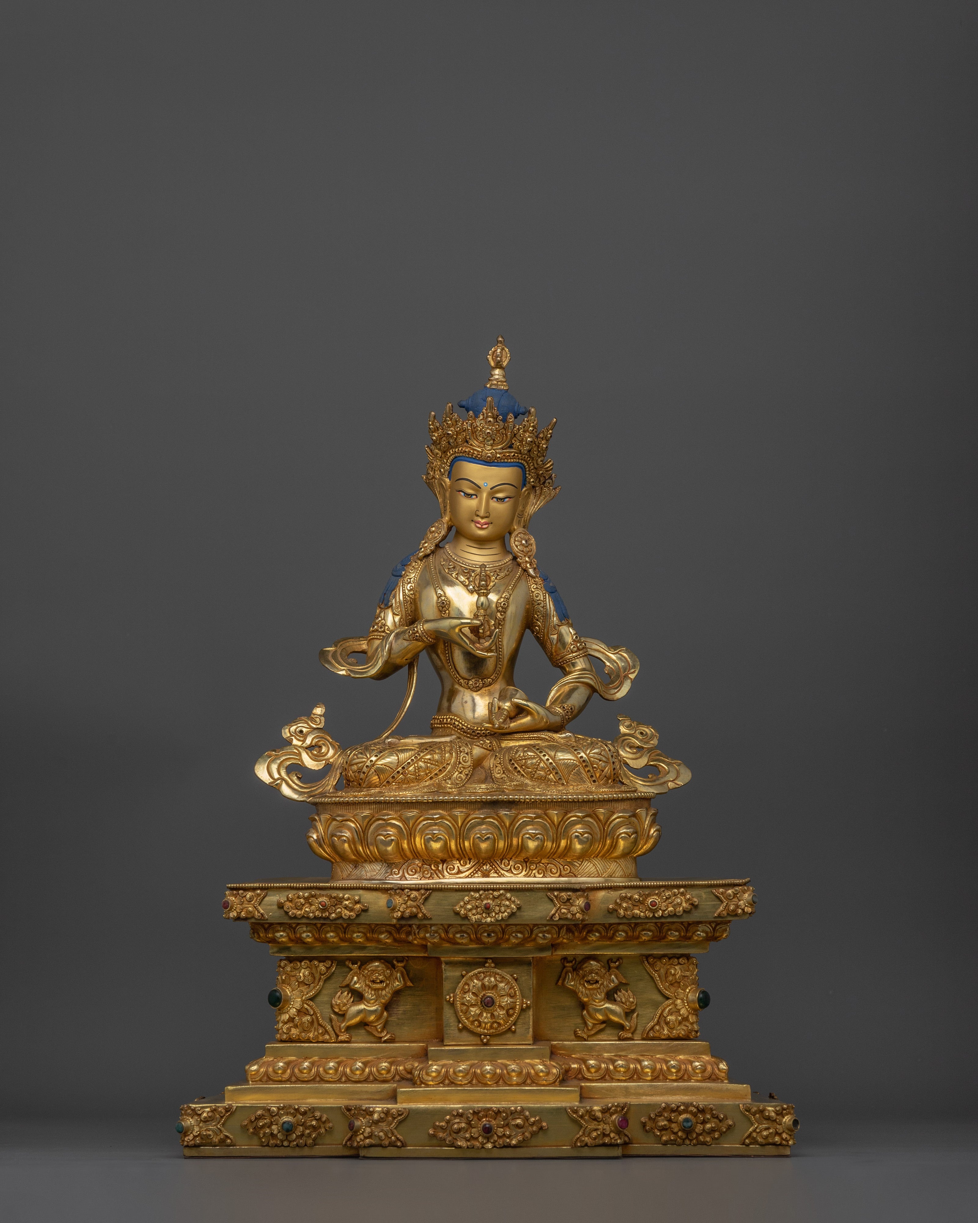 Vajrasattva Sculpture with Throne | A Divine Symbol of Purity and Blessings