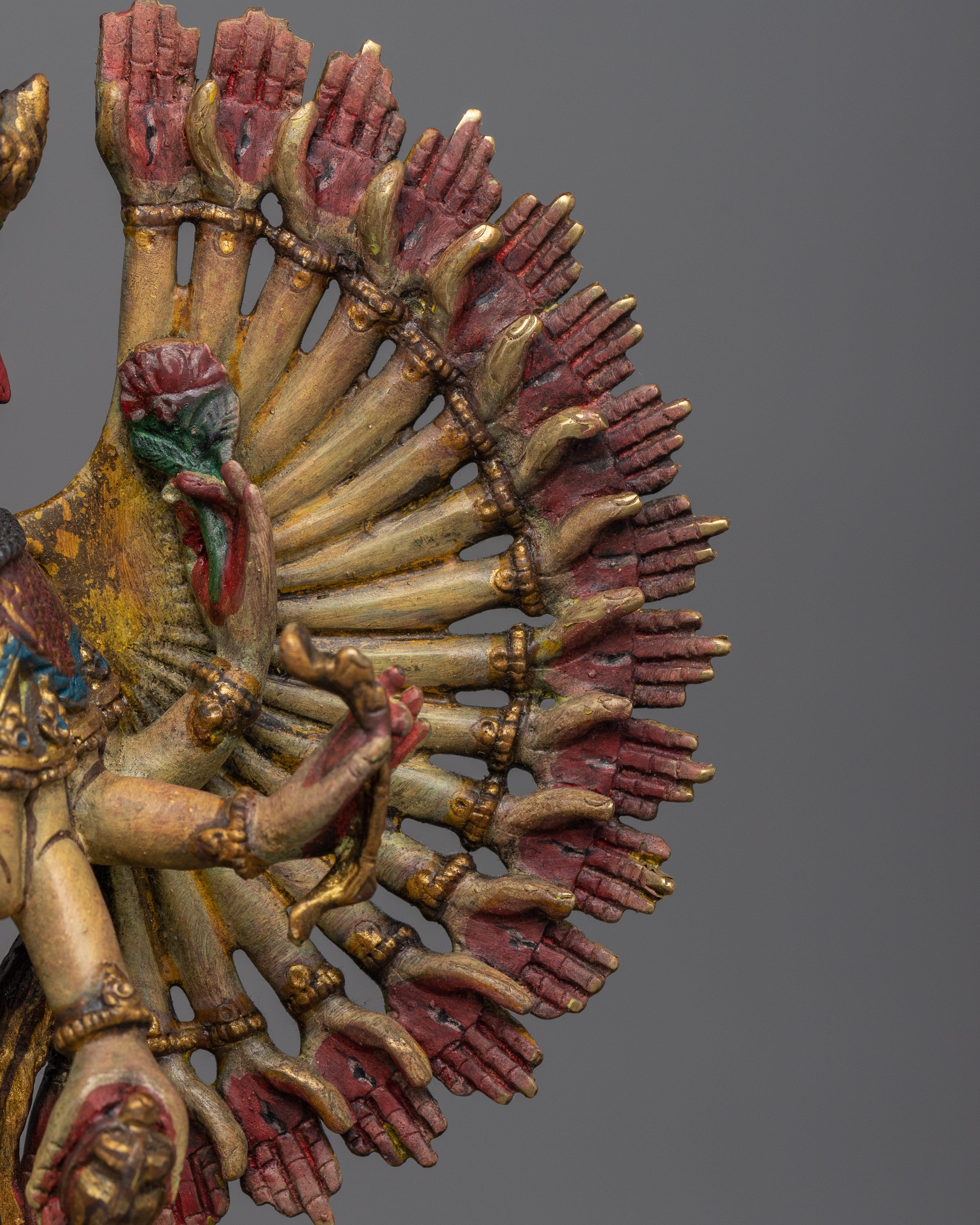 Tibetan Deity 1000 Armed Chenrezig Sculpture | Protector of All Sentient Beings